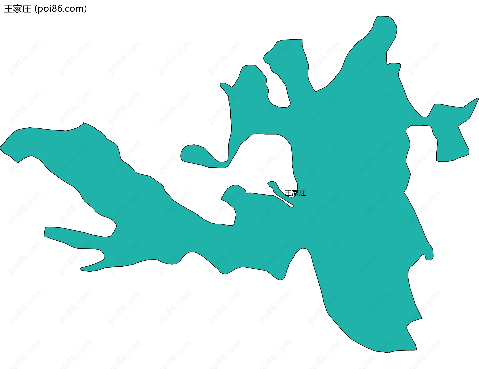 王家庄边界地图