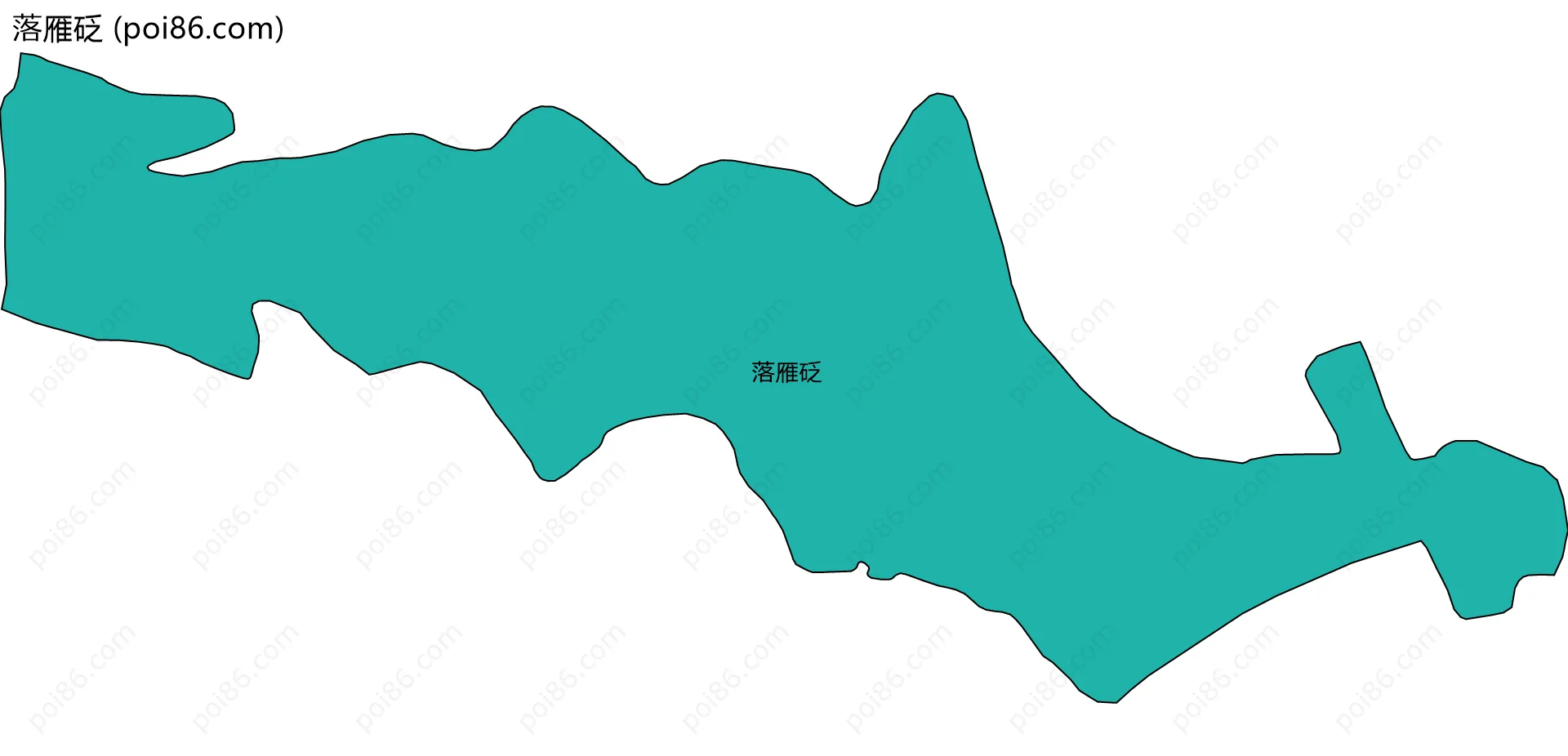 落雁砭边界地图