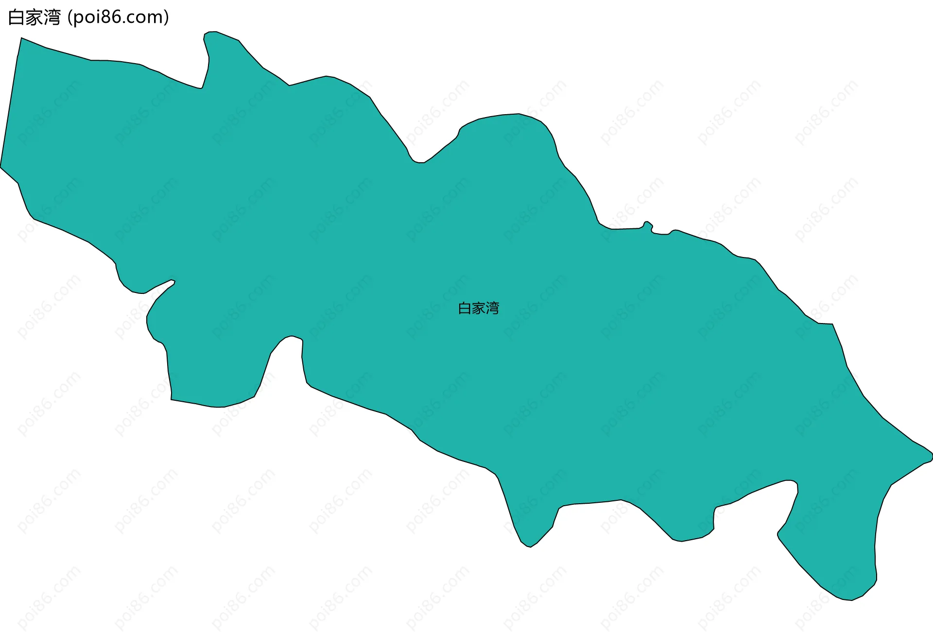 白家湾边界地图