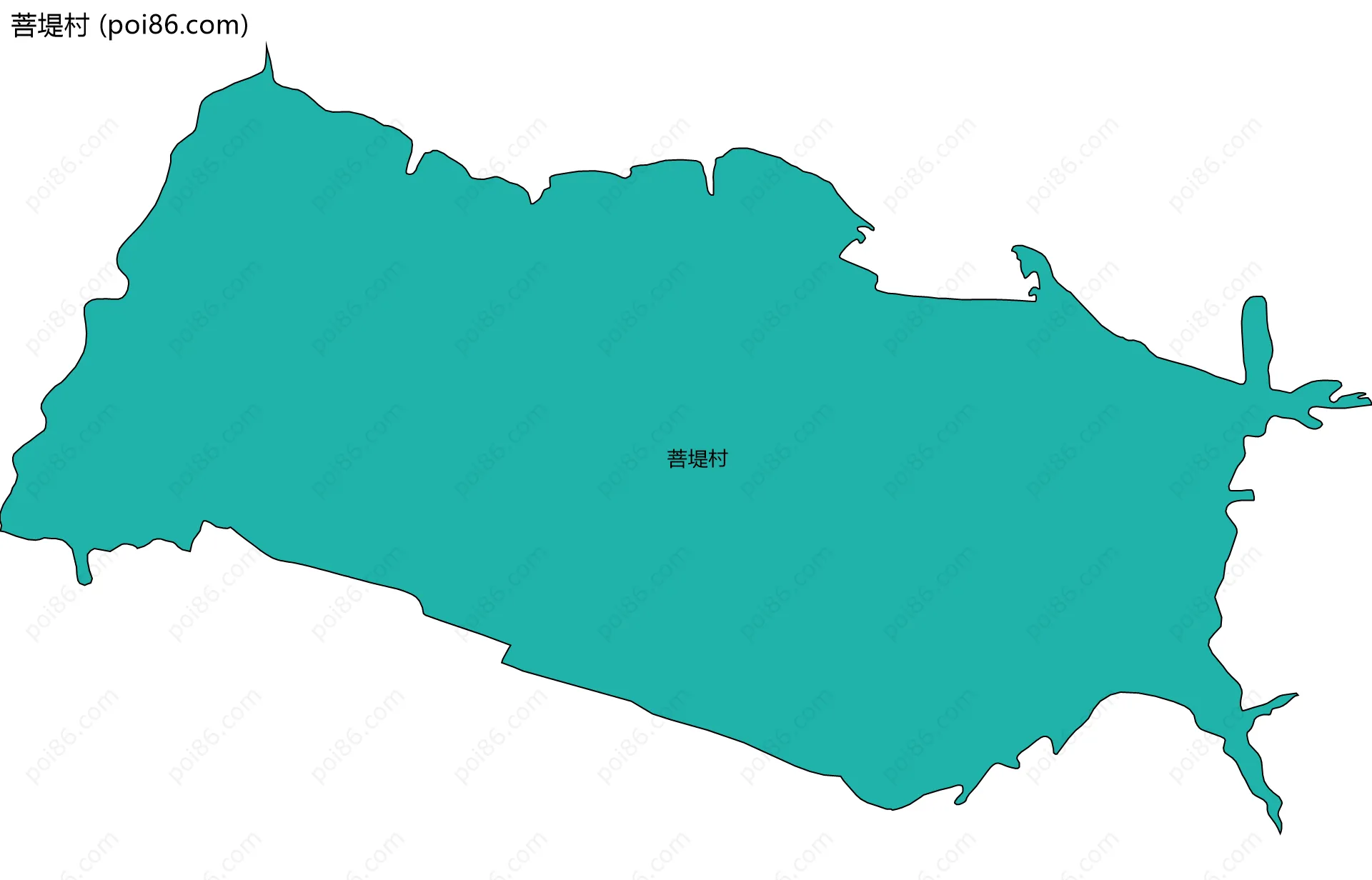 菩堤村边界地图