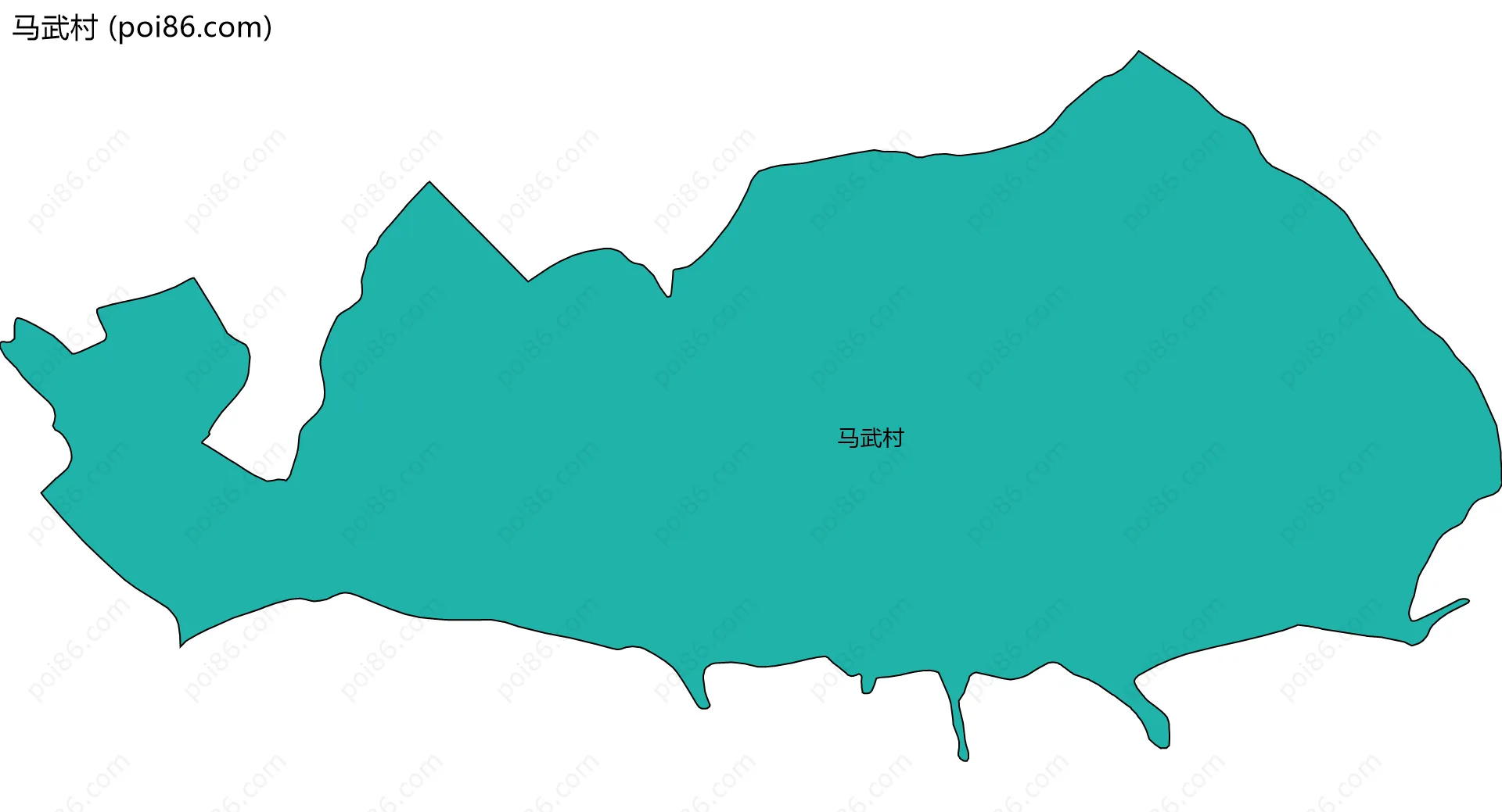 马武村边界地图