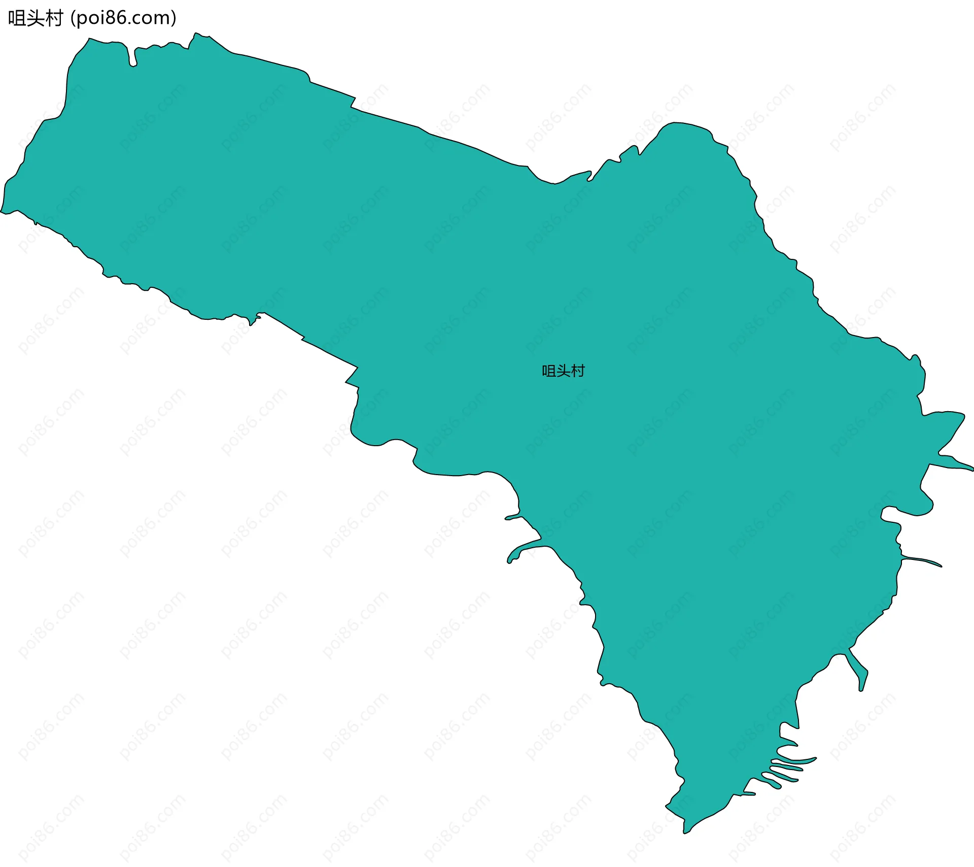 咀头村边界地图