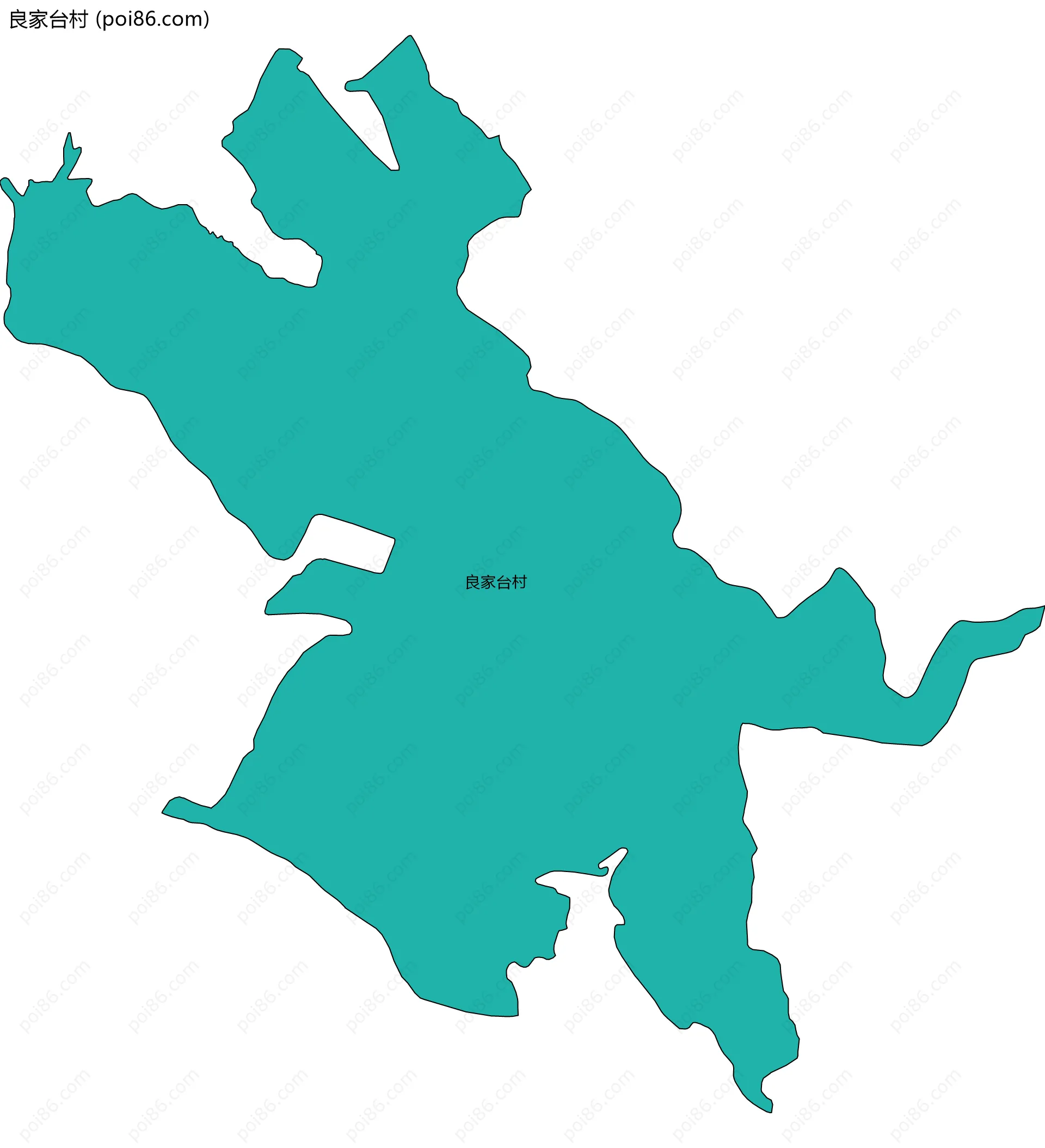 良家台村边界地图