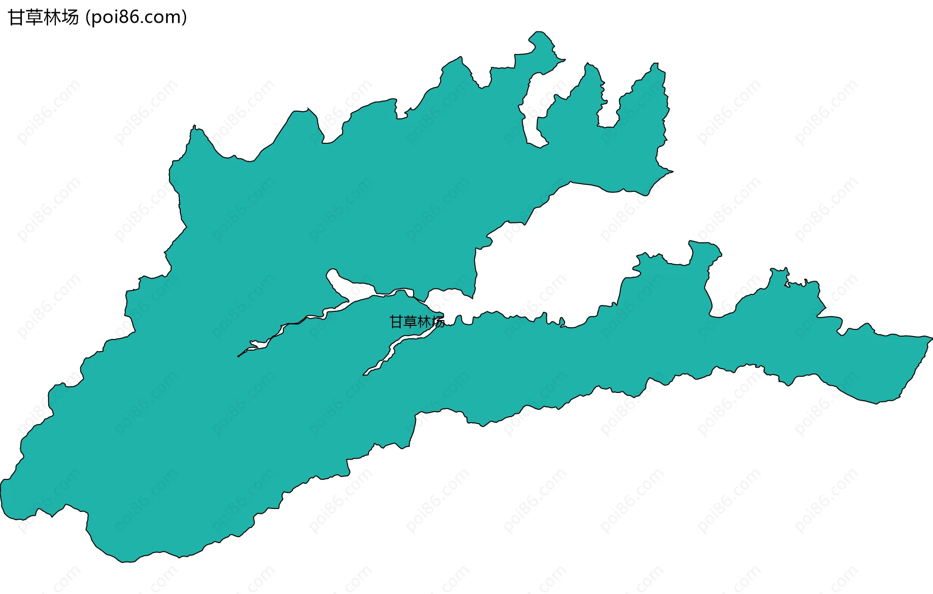 甘草林场边界地图