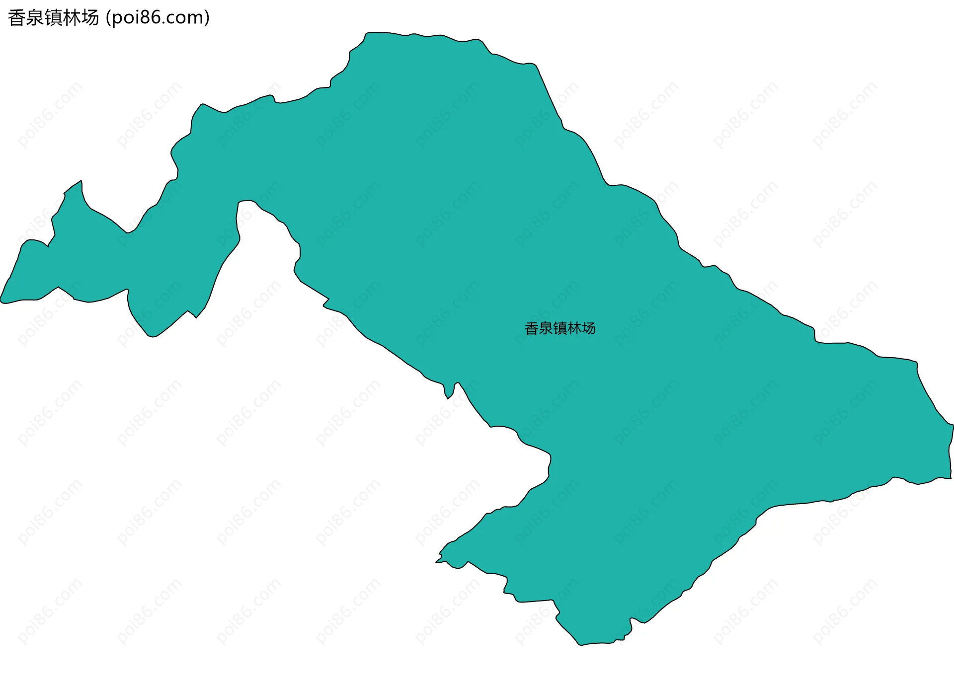 香泉镇林场边界地图