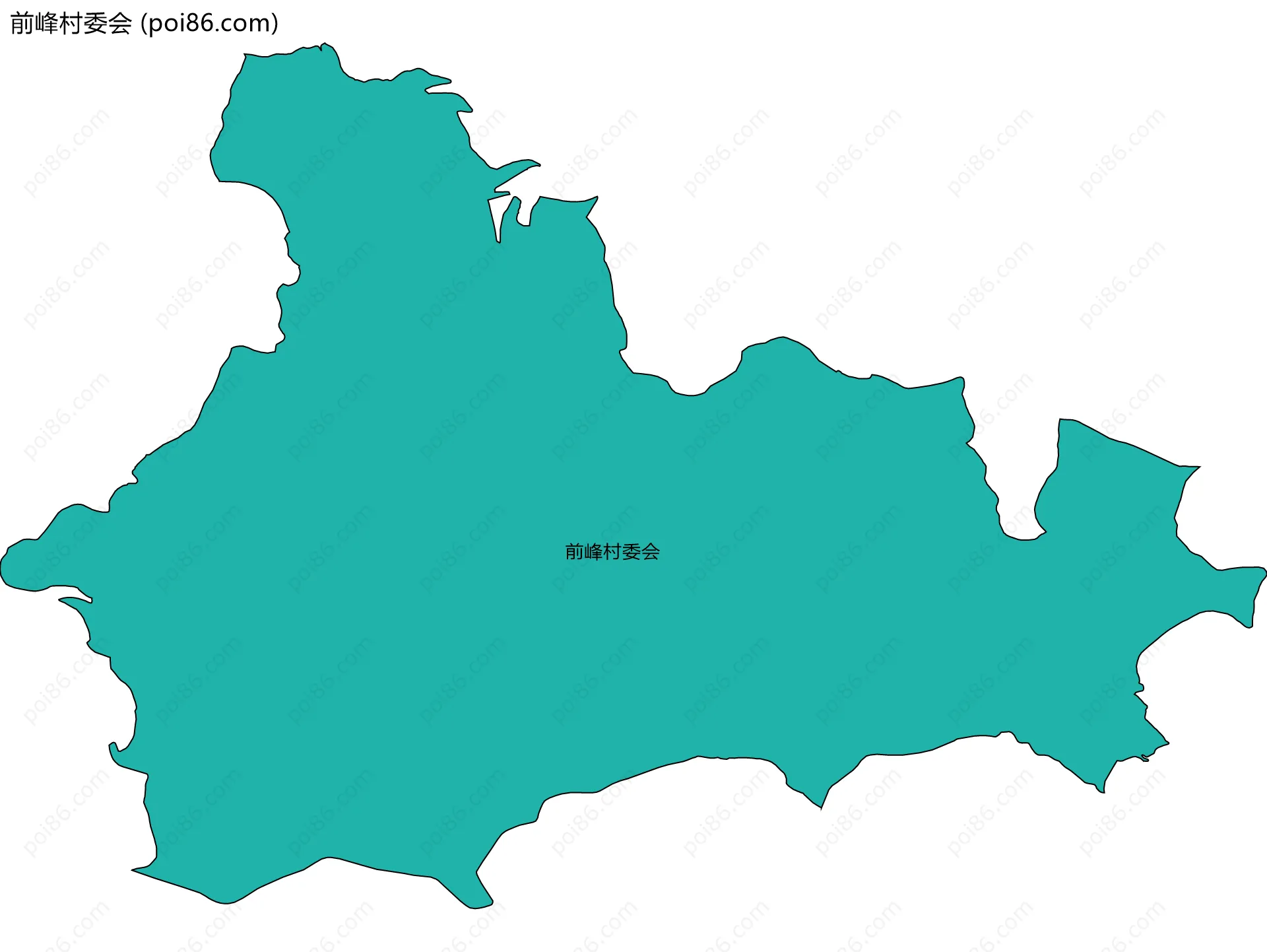 前峰村委会边界地图