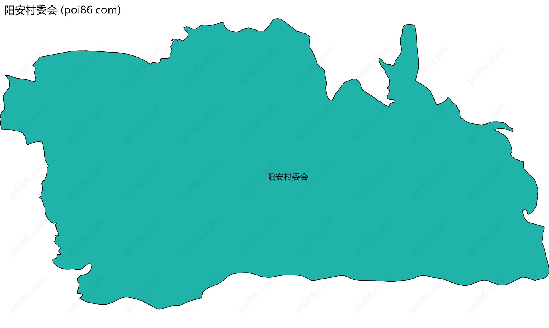 阳安村委会边界地图