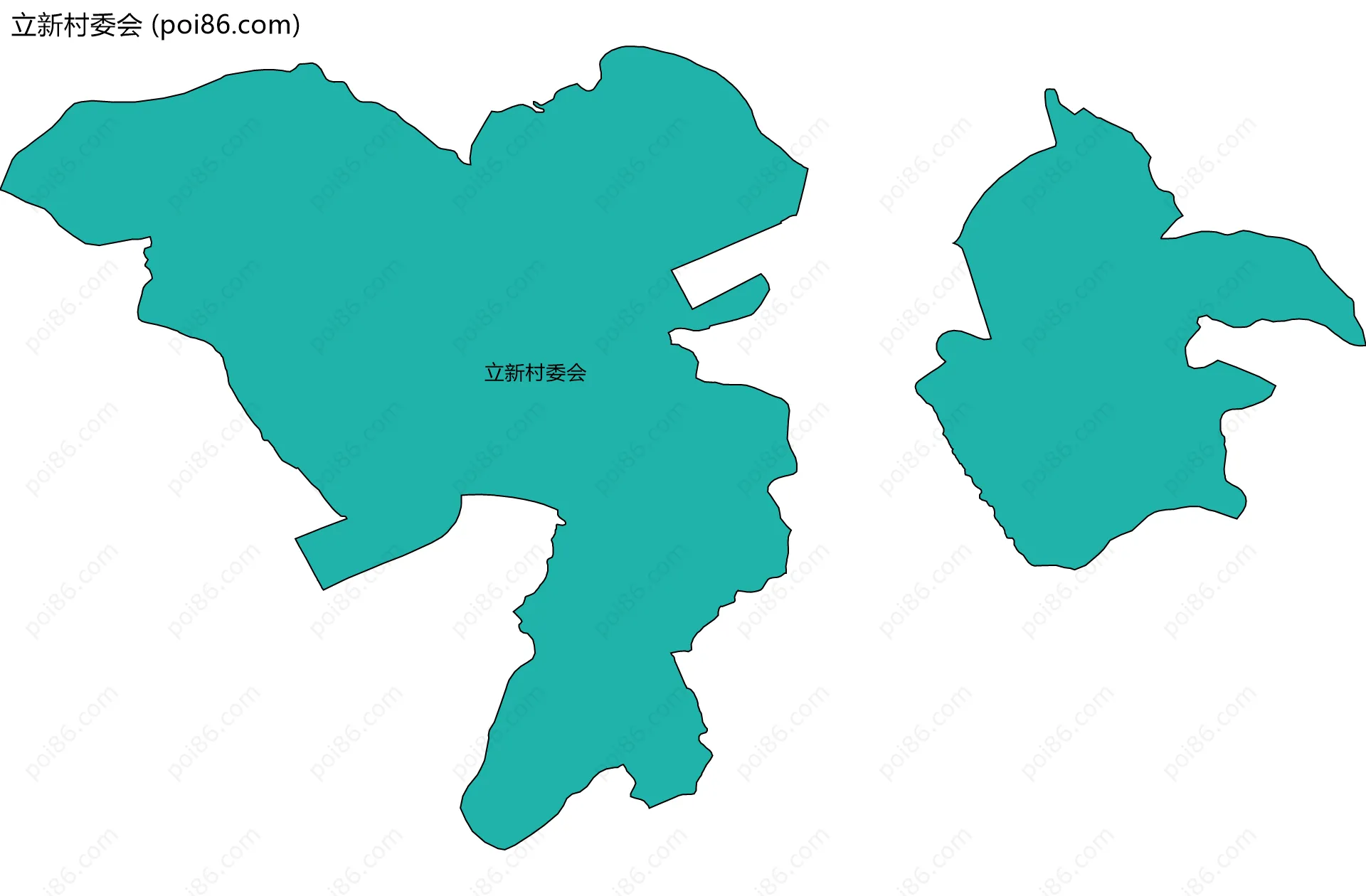 立新村委会边界地图