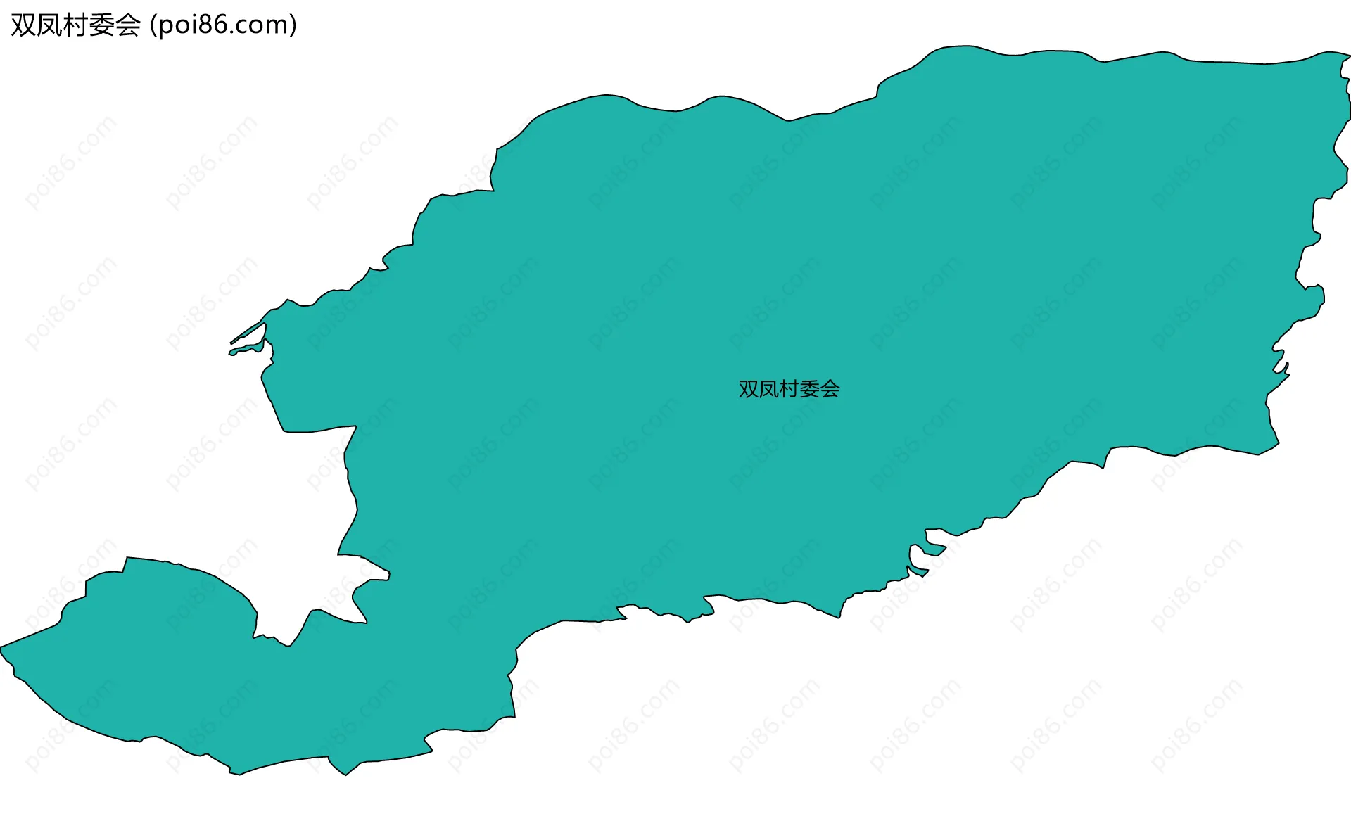 双凤村委会边界地图