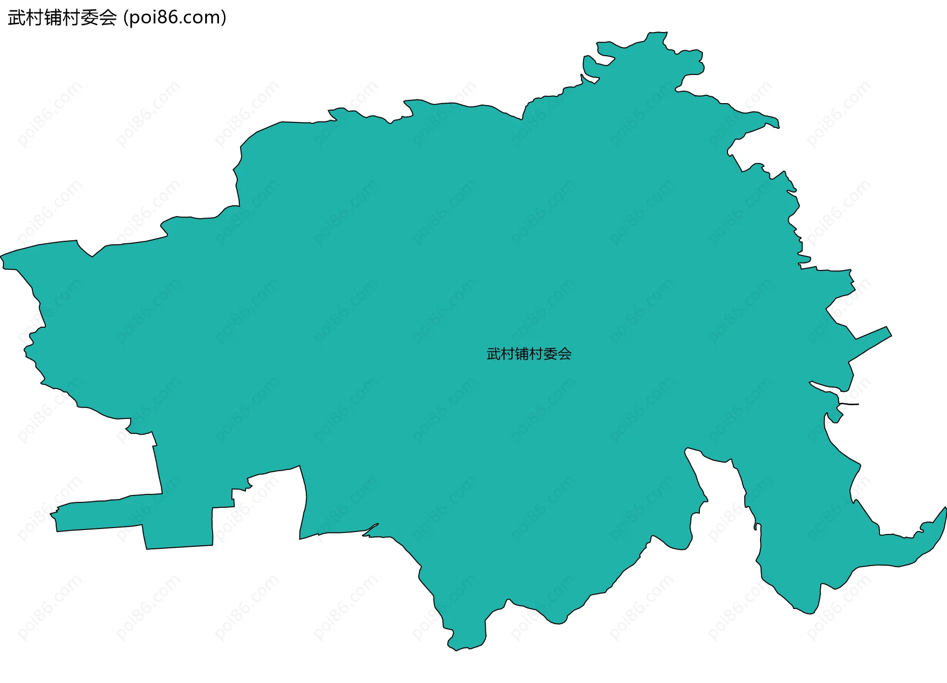 武村铺村委会边界地图