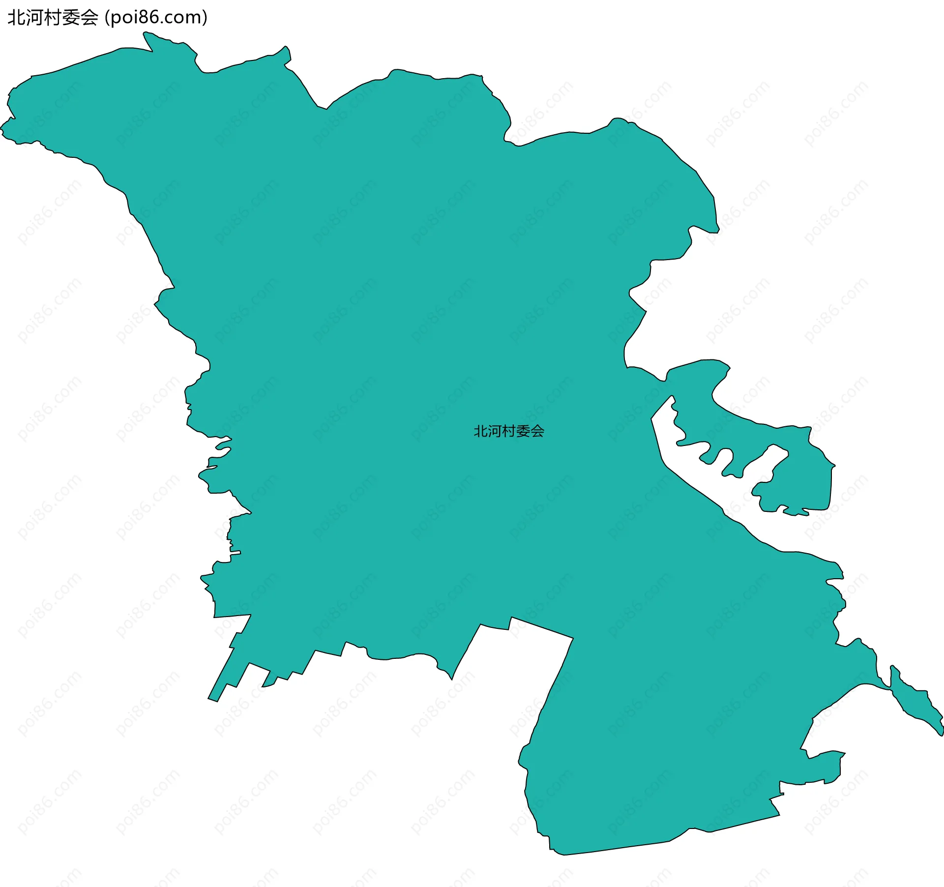 北河村委会边界地图