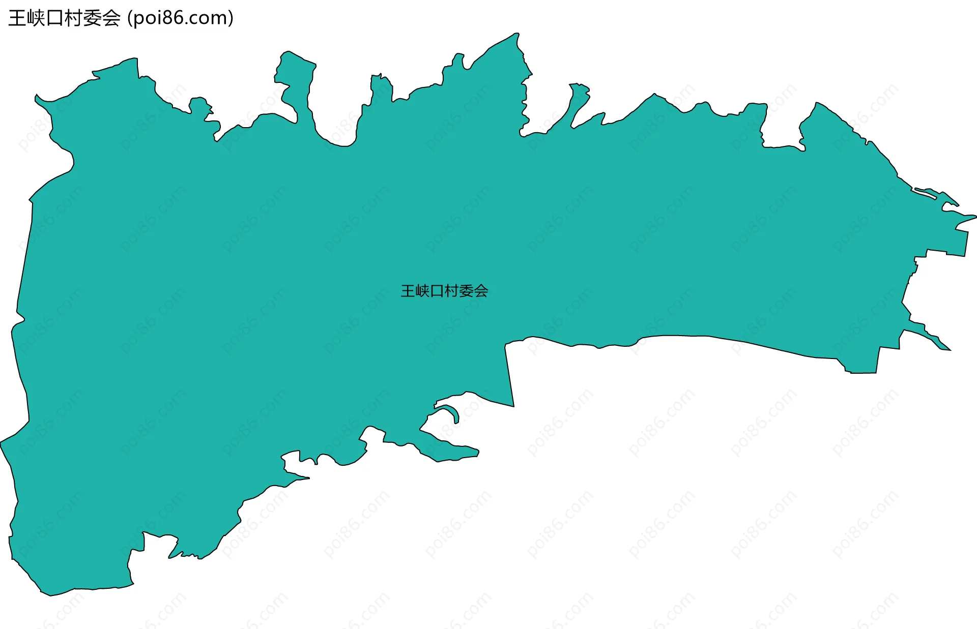 王峡口村委会边界地图