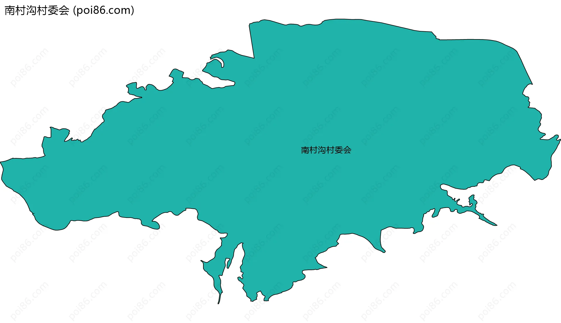 南村沟村委会边界地图