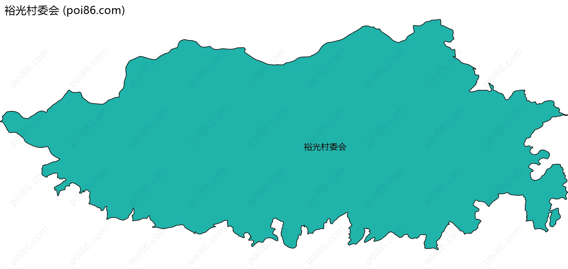 裕光村委会边界地图