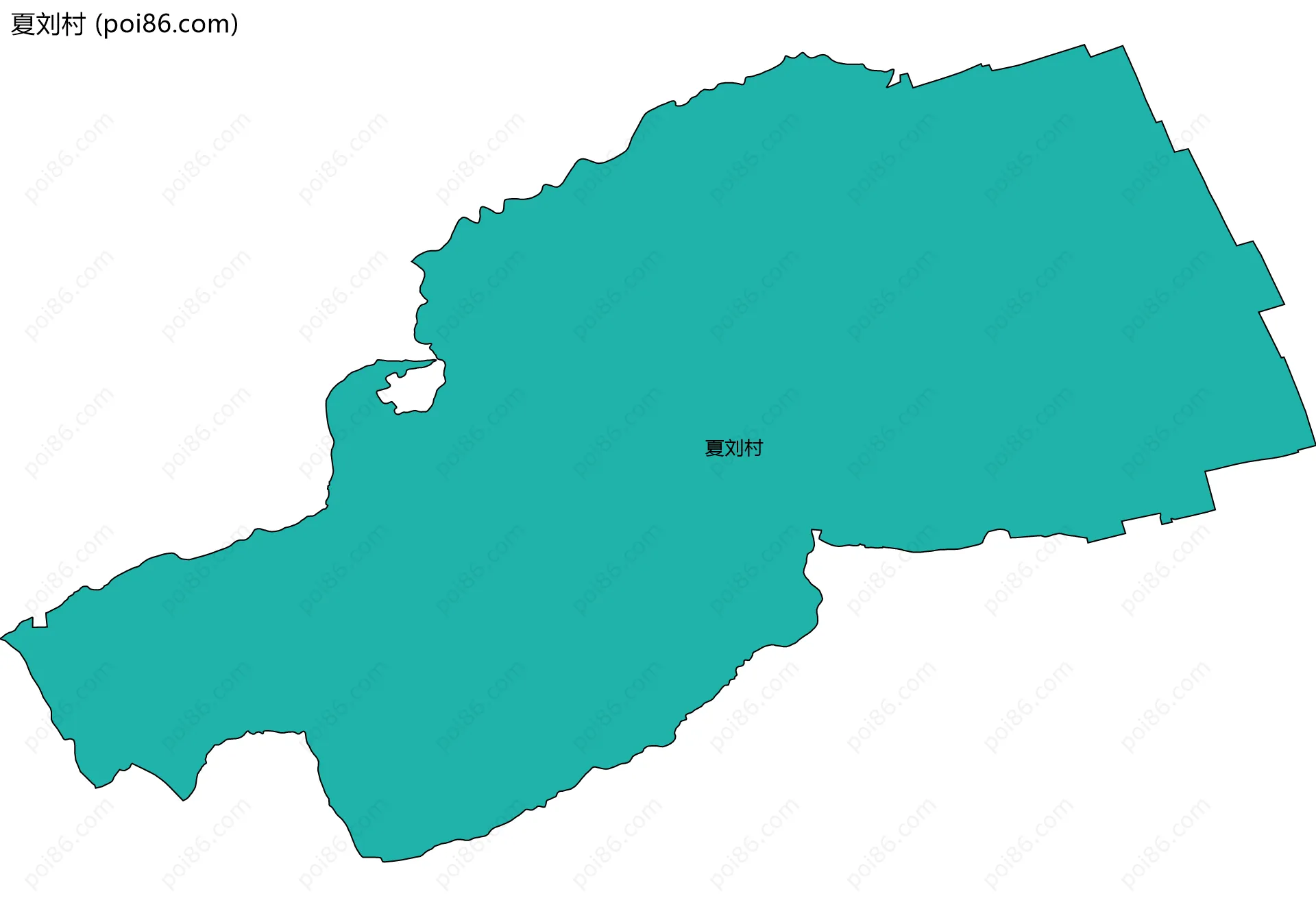 夏刘村边界地图
