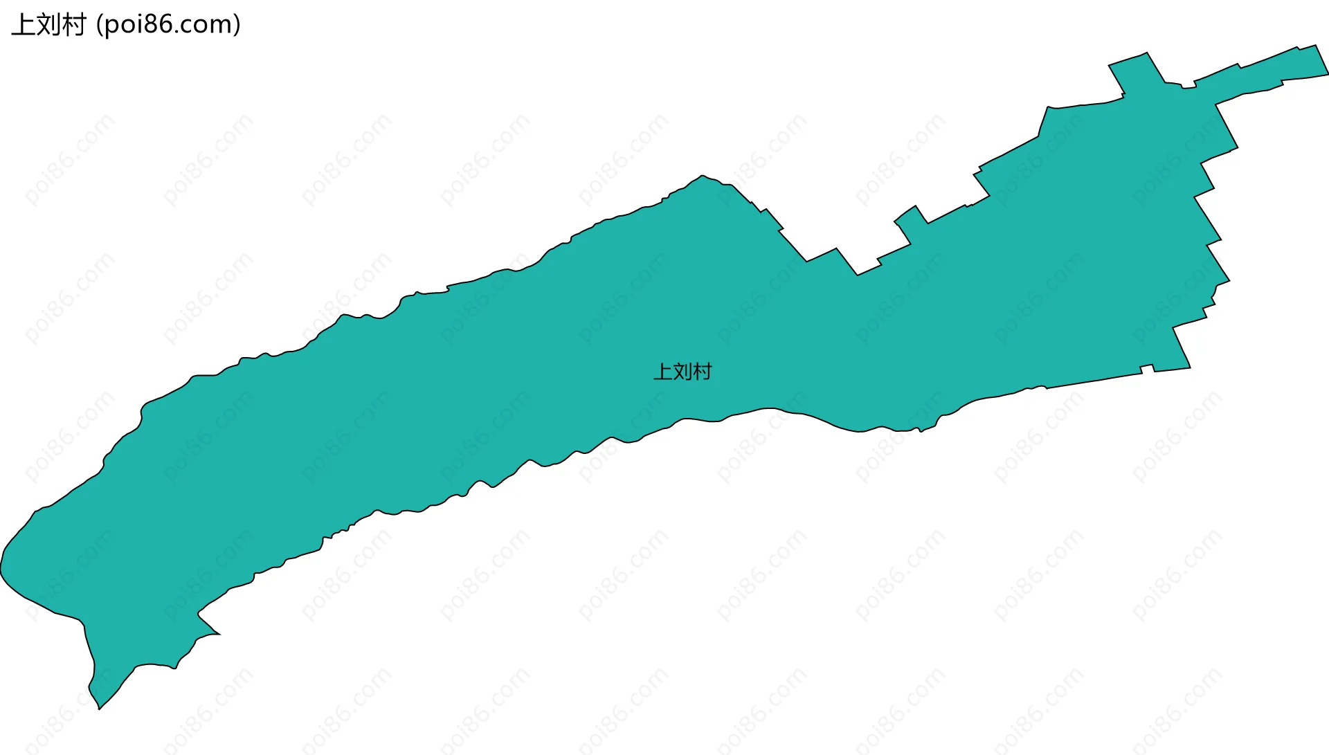 上刘村边界地图