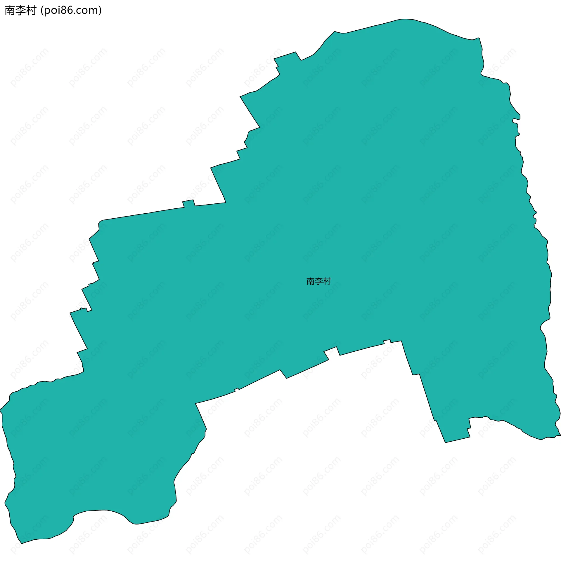 南李村边界地图