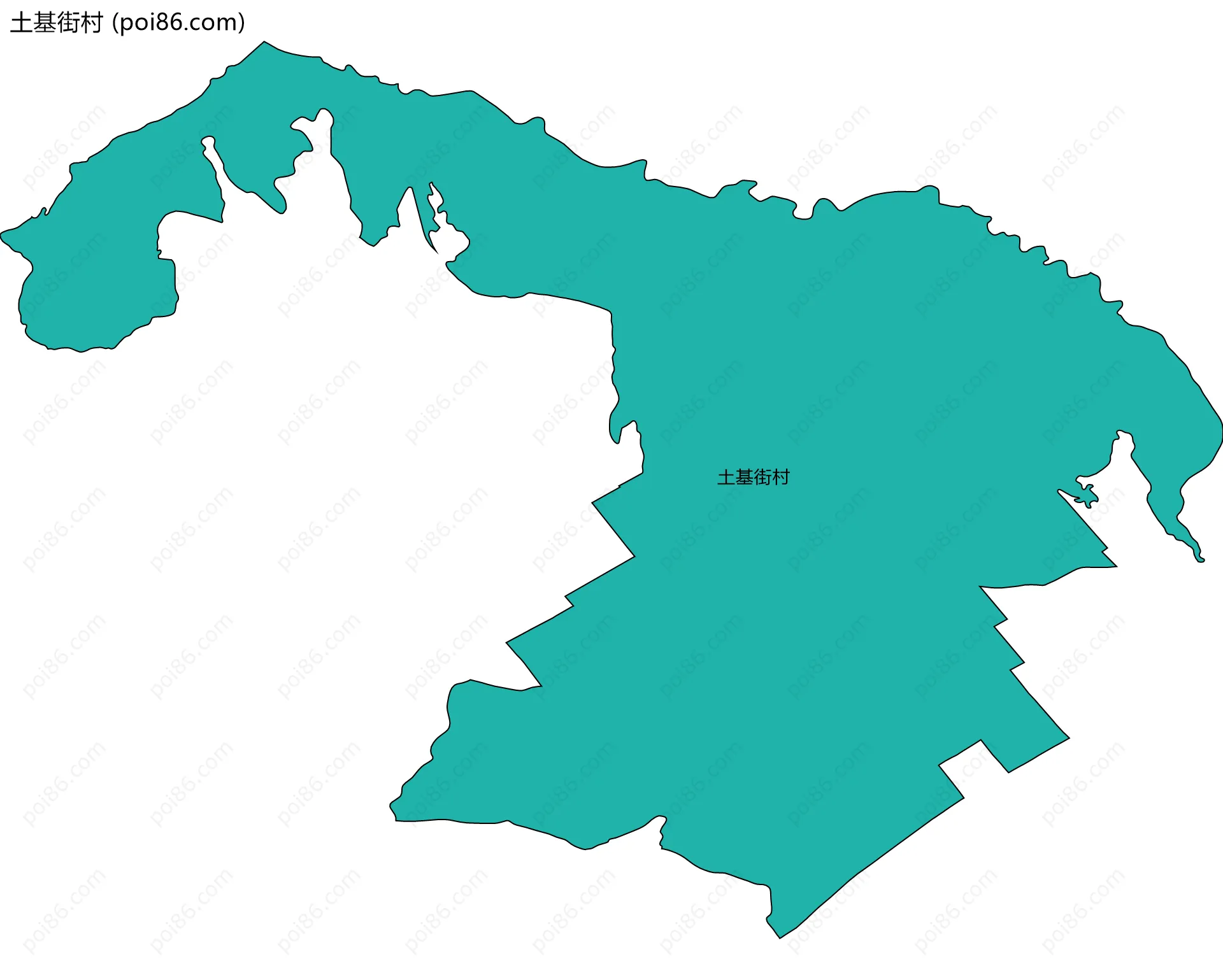 土基街村边界地图