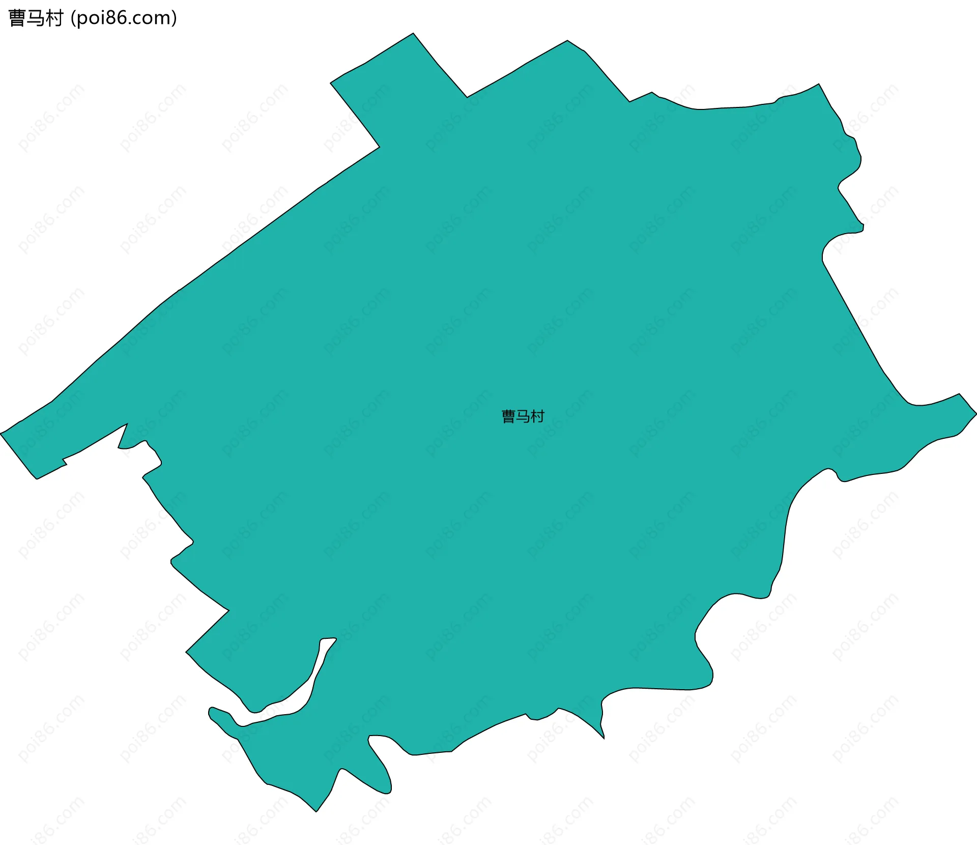 曹马村边界地图