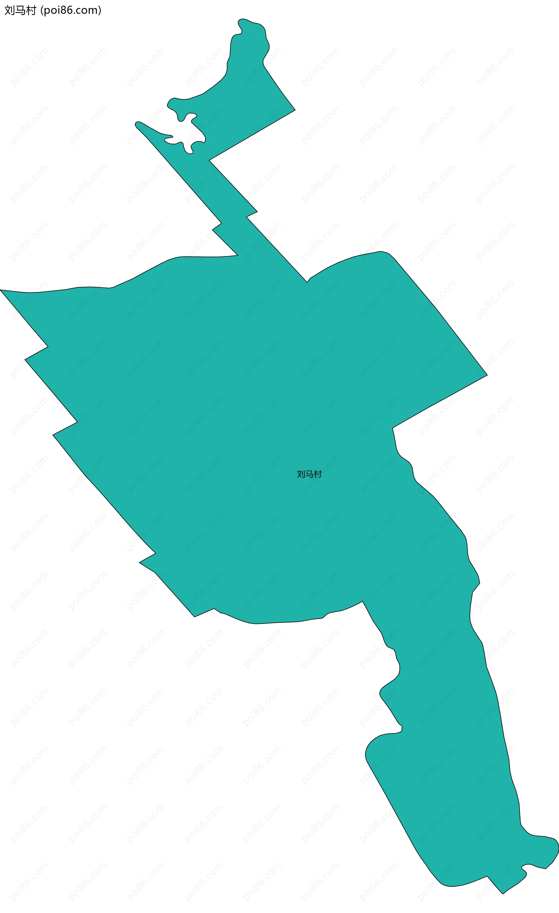 刘马村边界地图