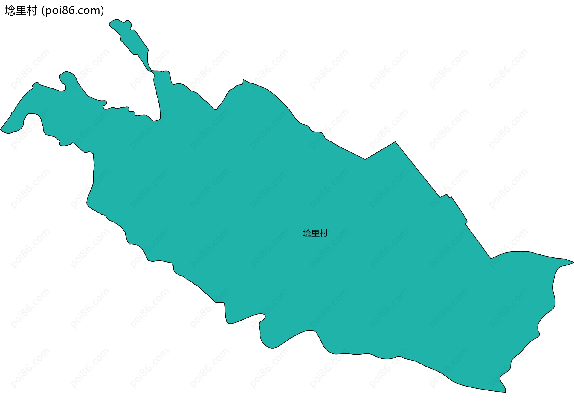 埝里村边界地图