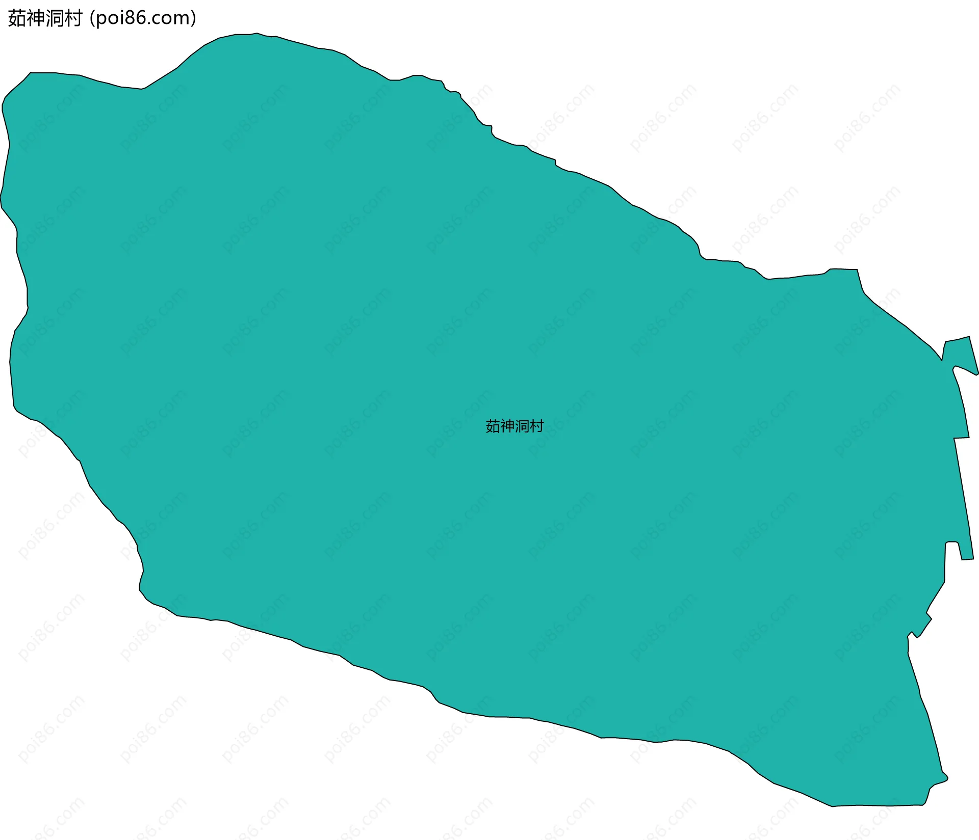 茹神洞村边界地图