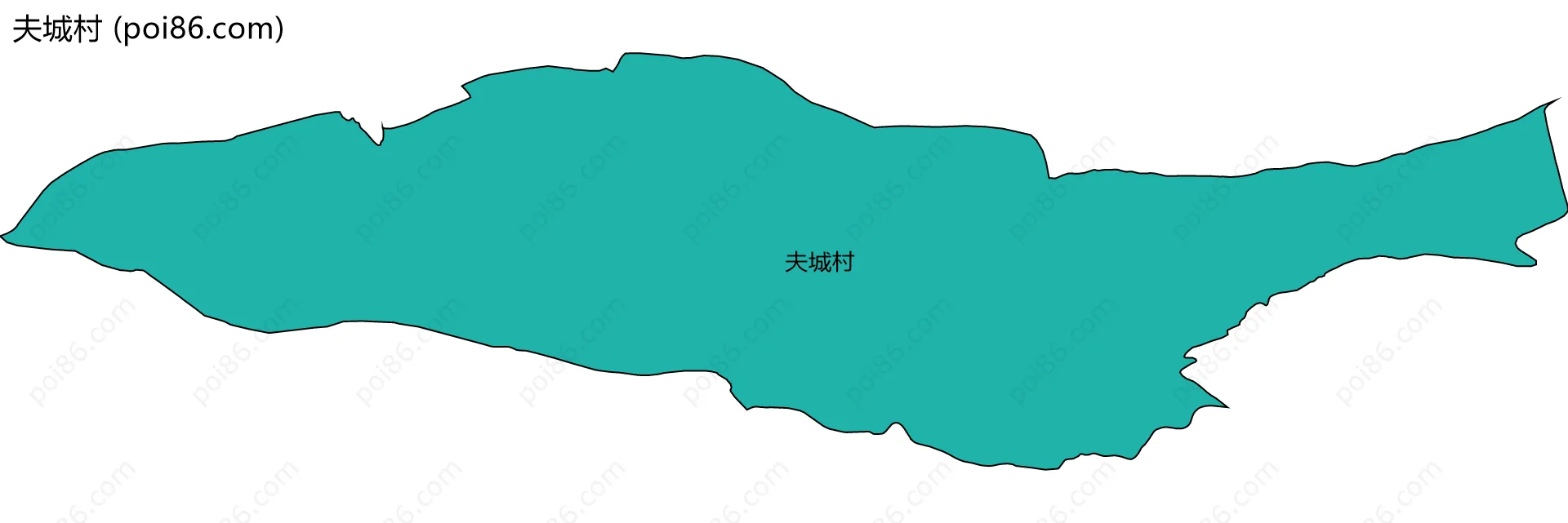 夫城村边界地图