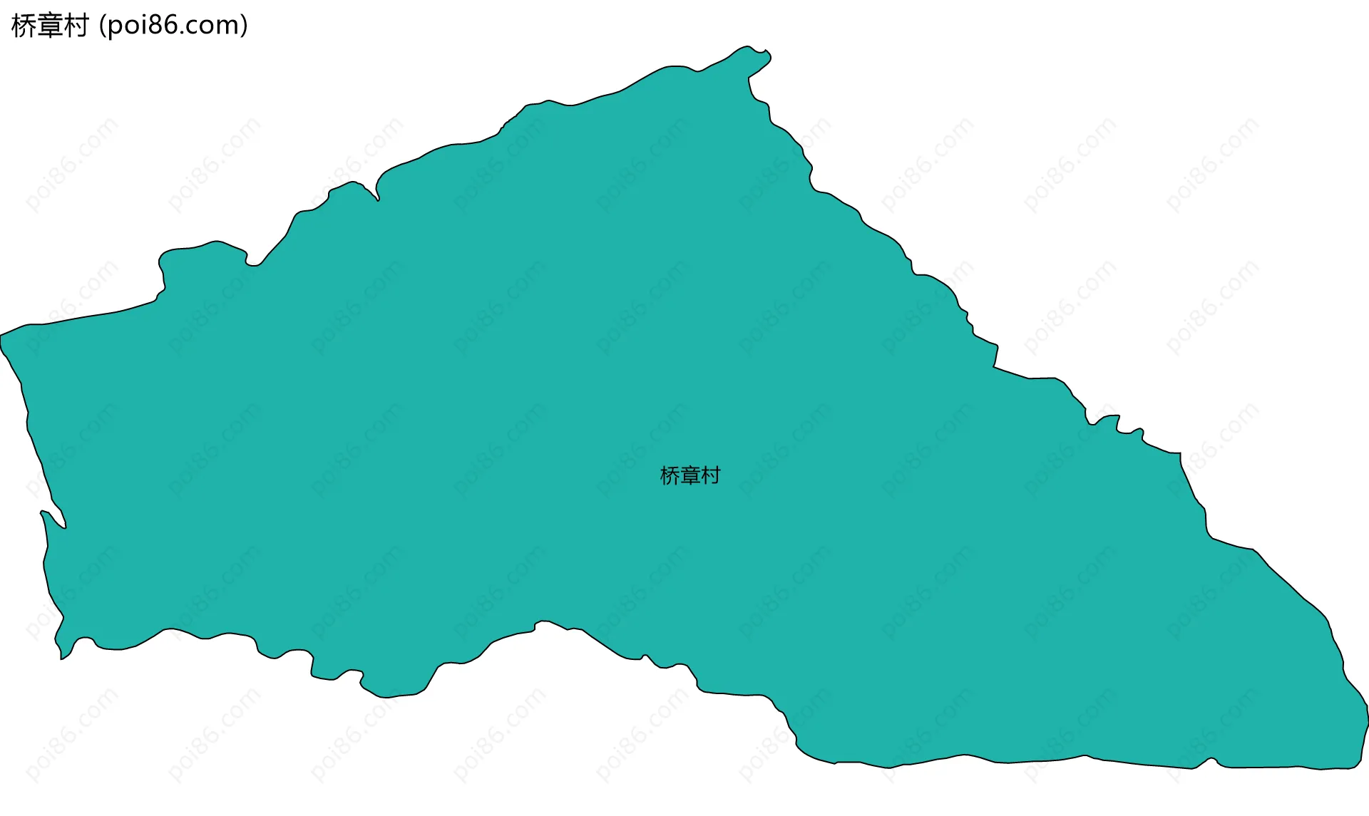 桥章村边界地图