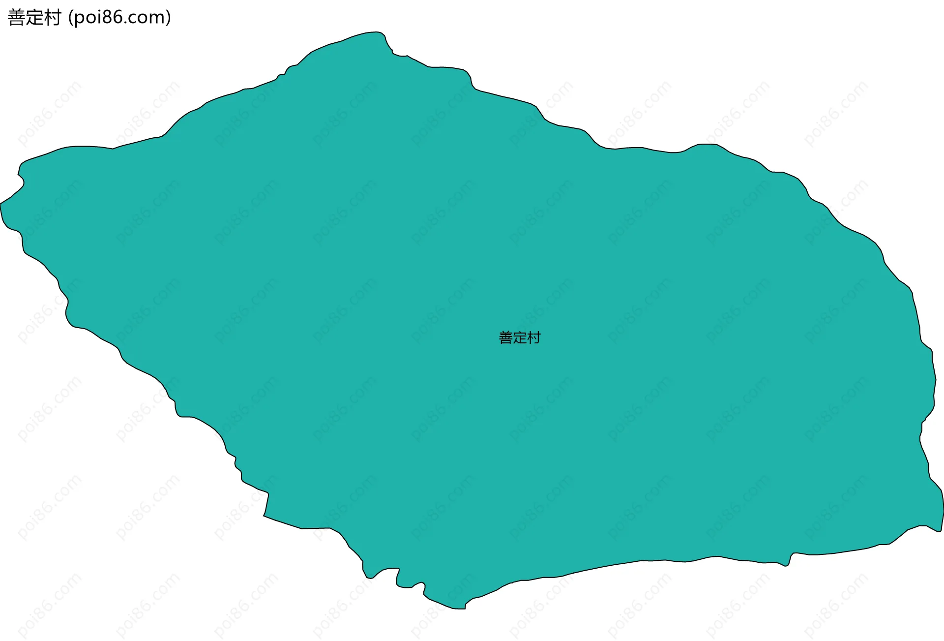 善定村边界地图