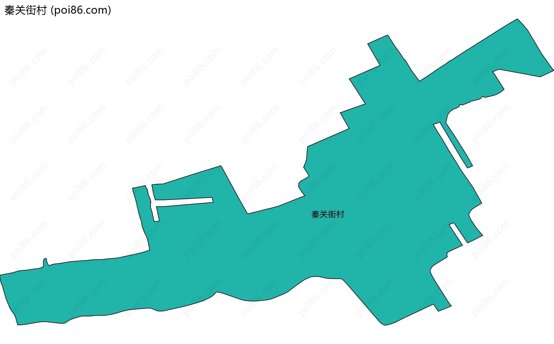 秦关街村边界地图