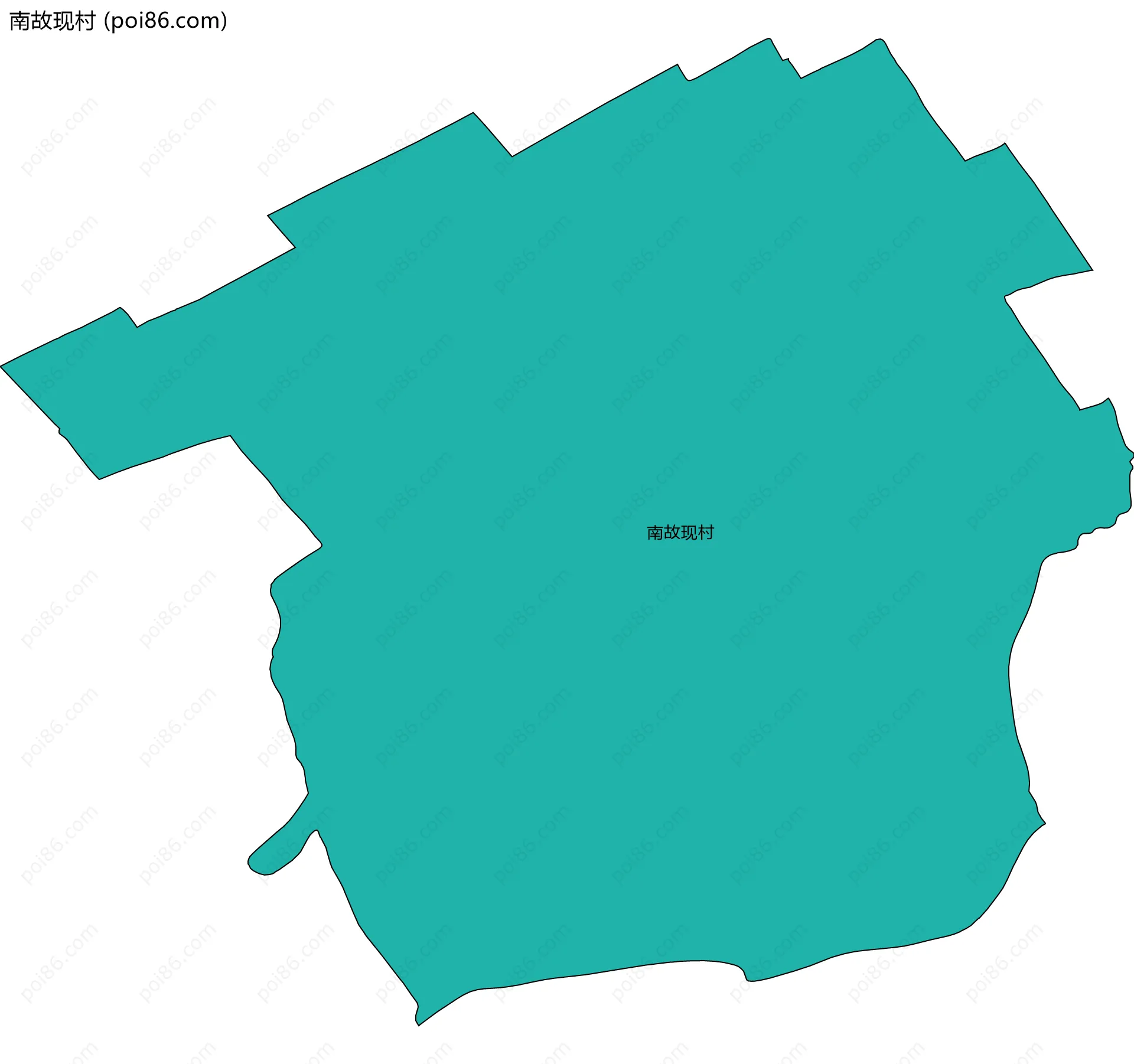 南故现村边界地图