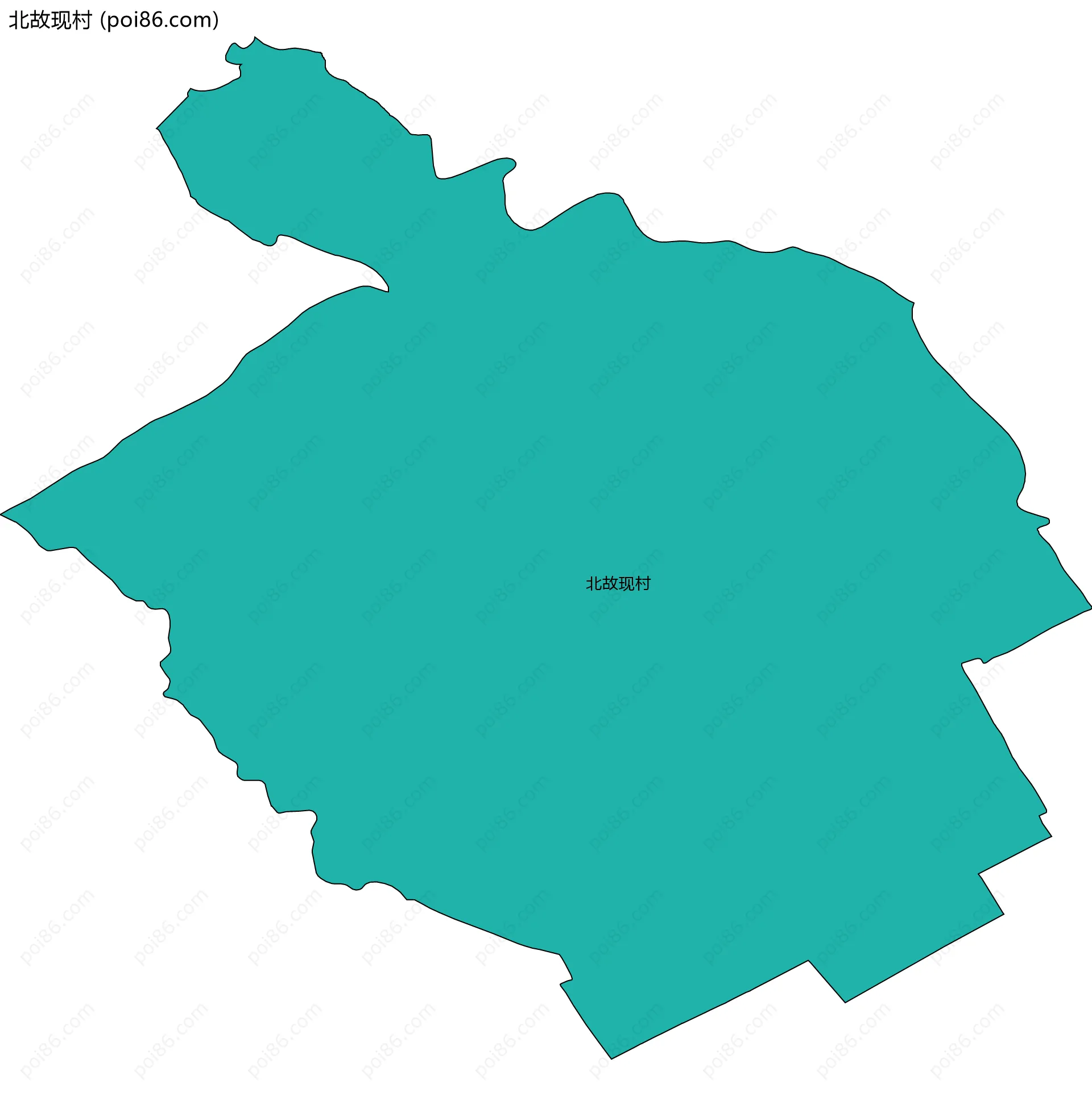 北故现村边界地图