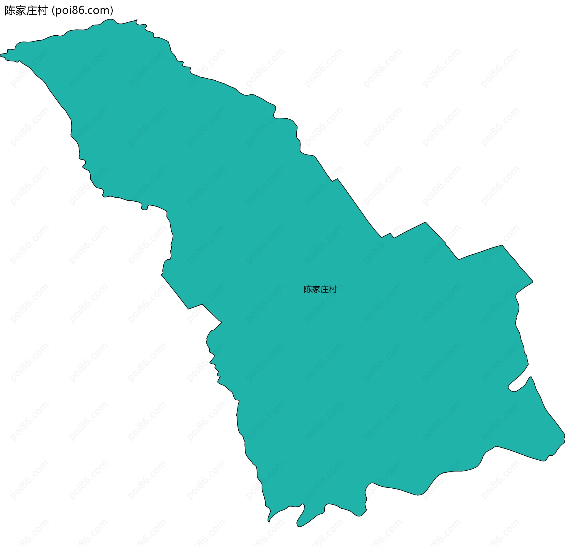 陈家庄村边界地图