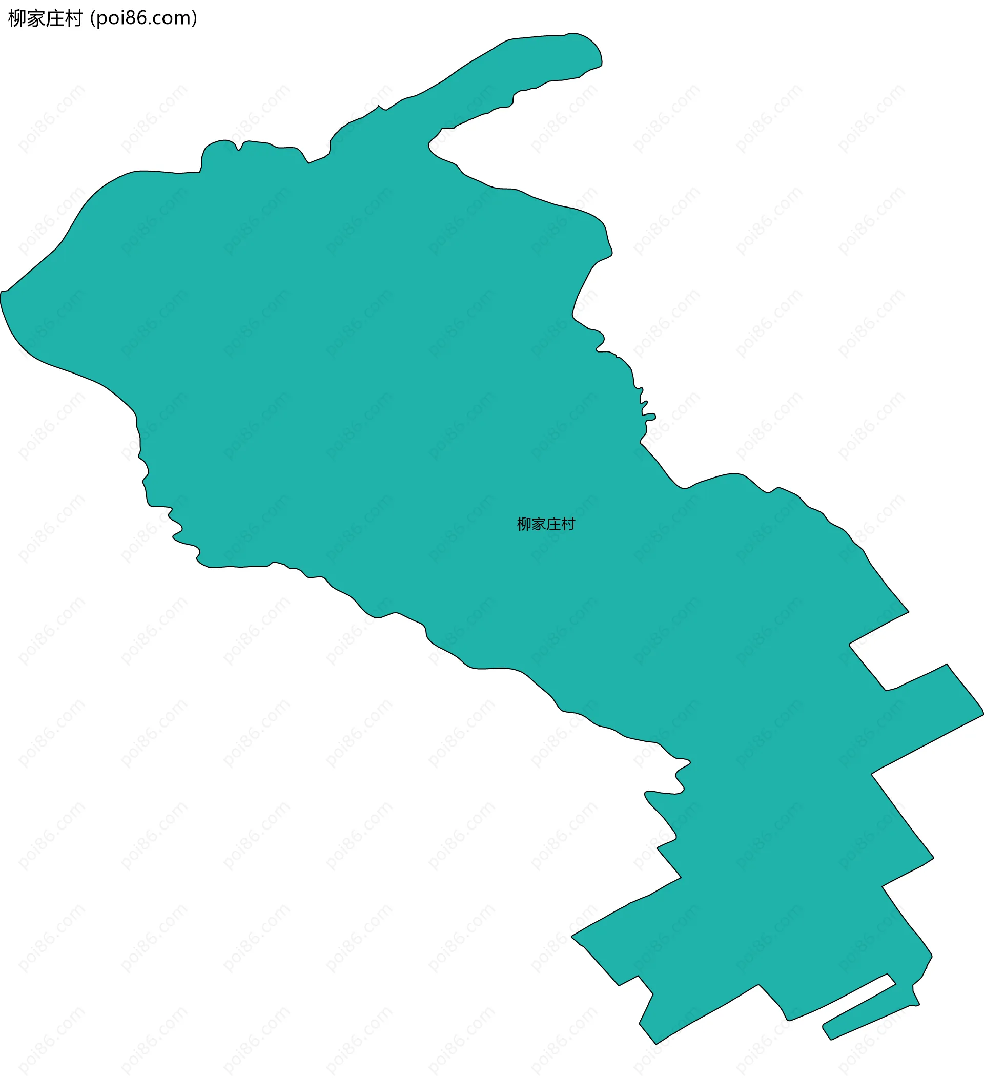 柳家庄村边界地图