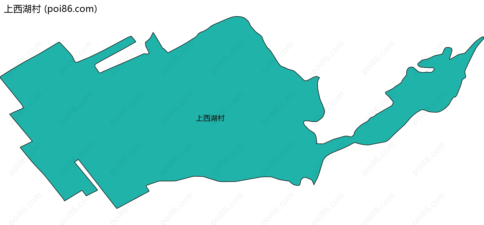 上西湖村边界地图