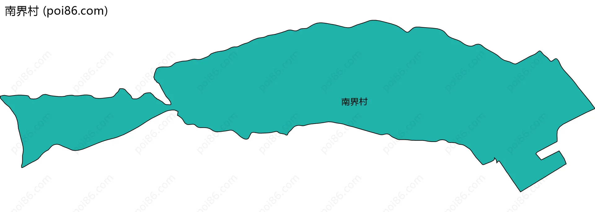 南界村边界地图