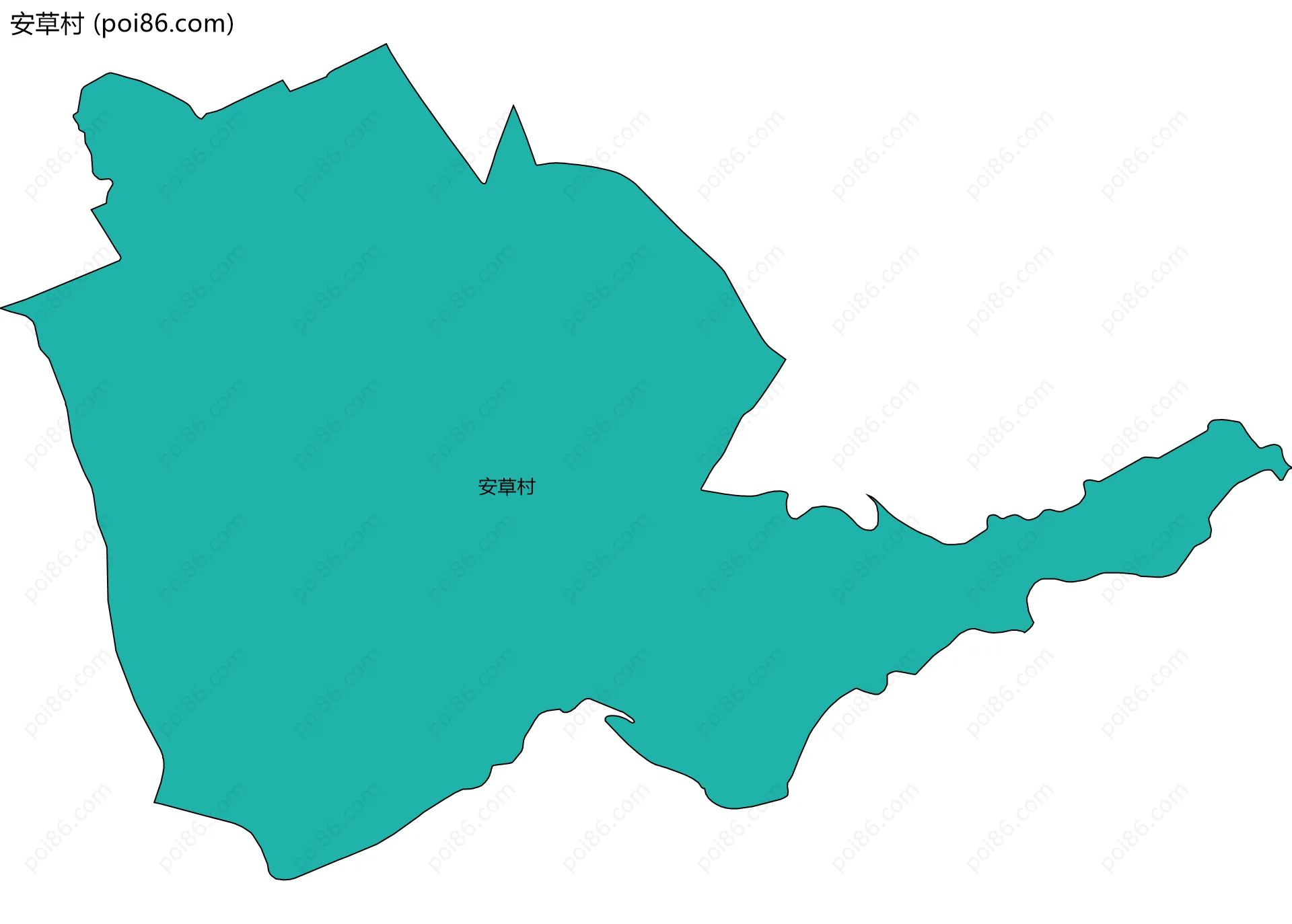 安草村边界地图