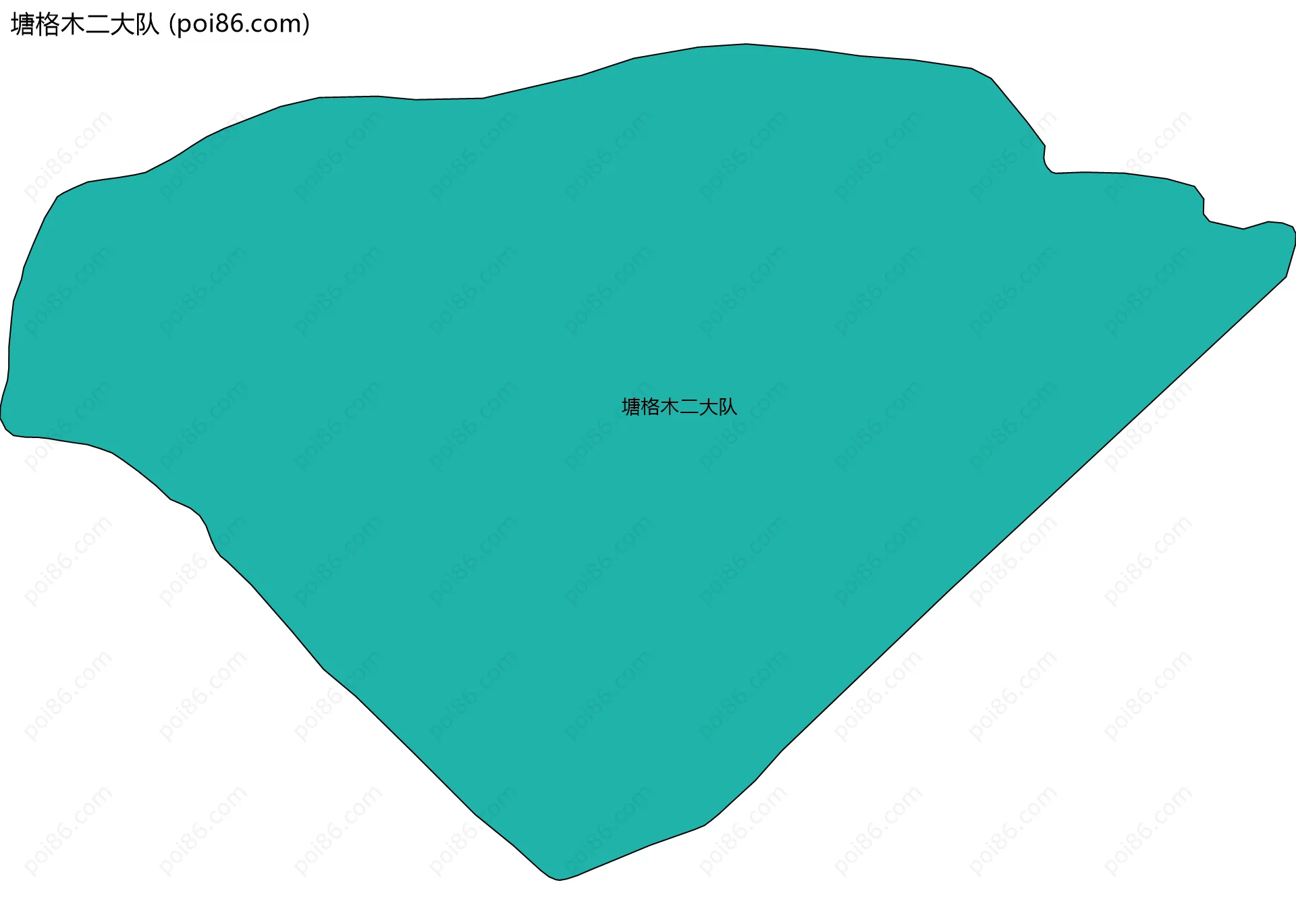 塘格木二大队边界地图
