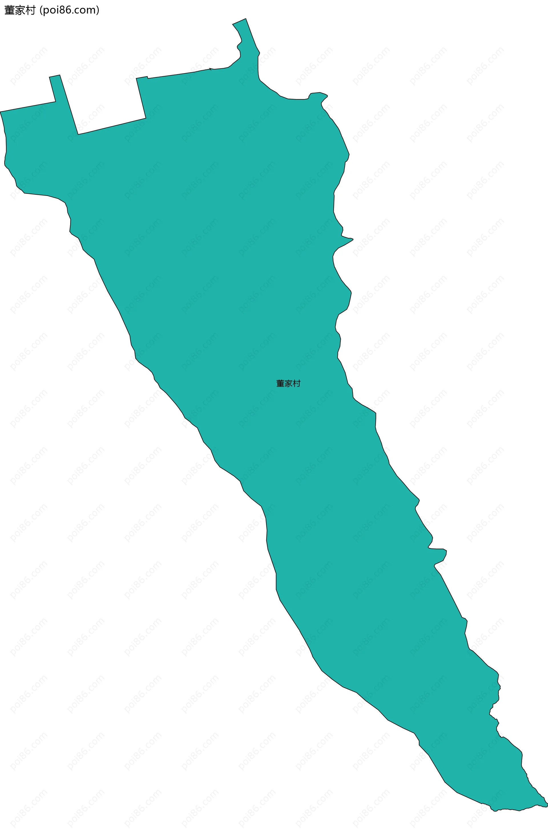 董家村边界地图