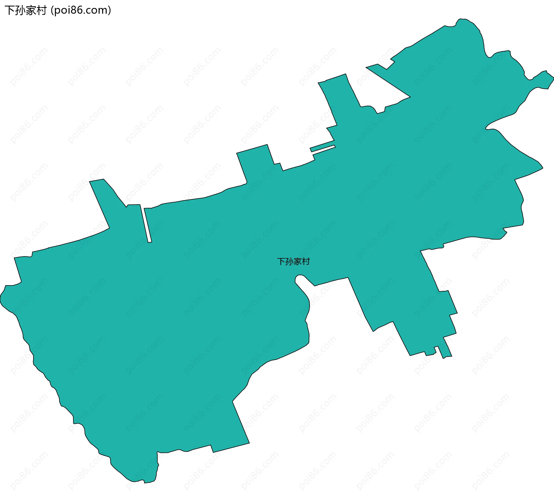 下孙家村边界地图