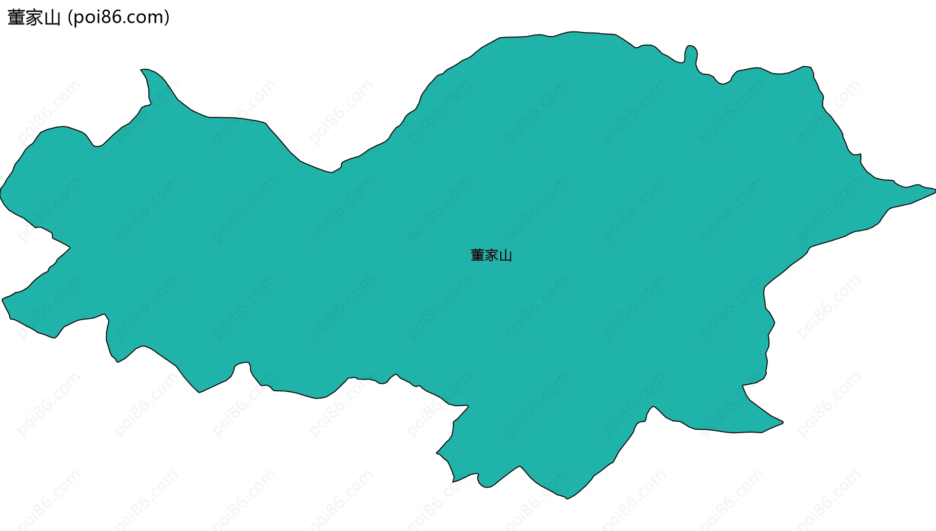 董家山边界地图