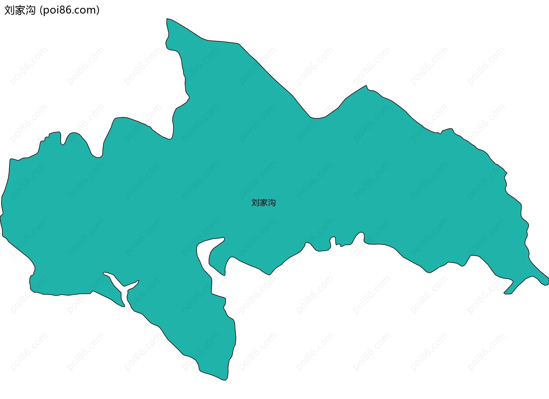 刘家沟边界地图