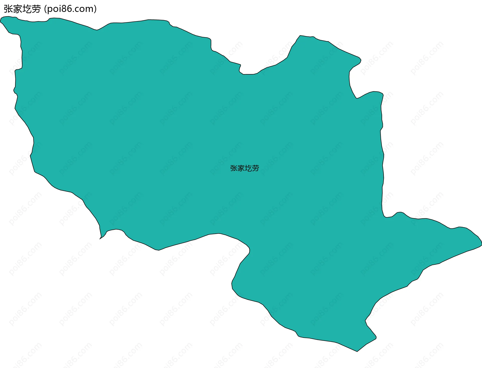 张家圪劳边界地图