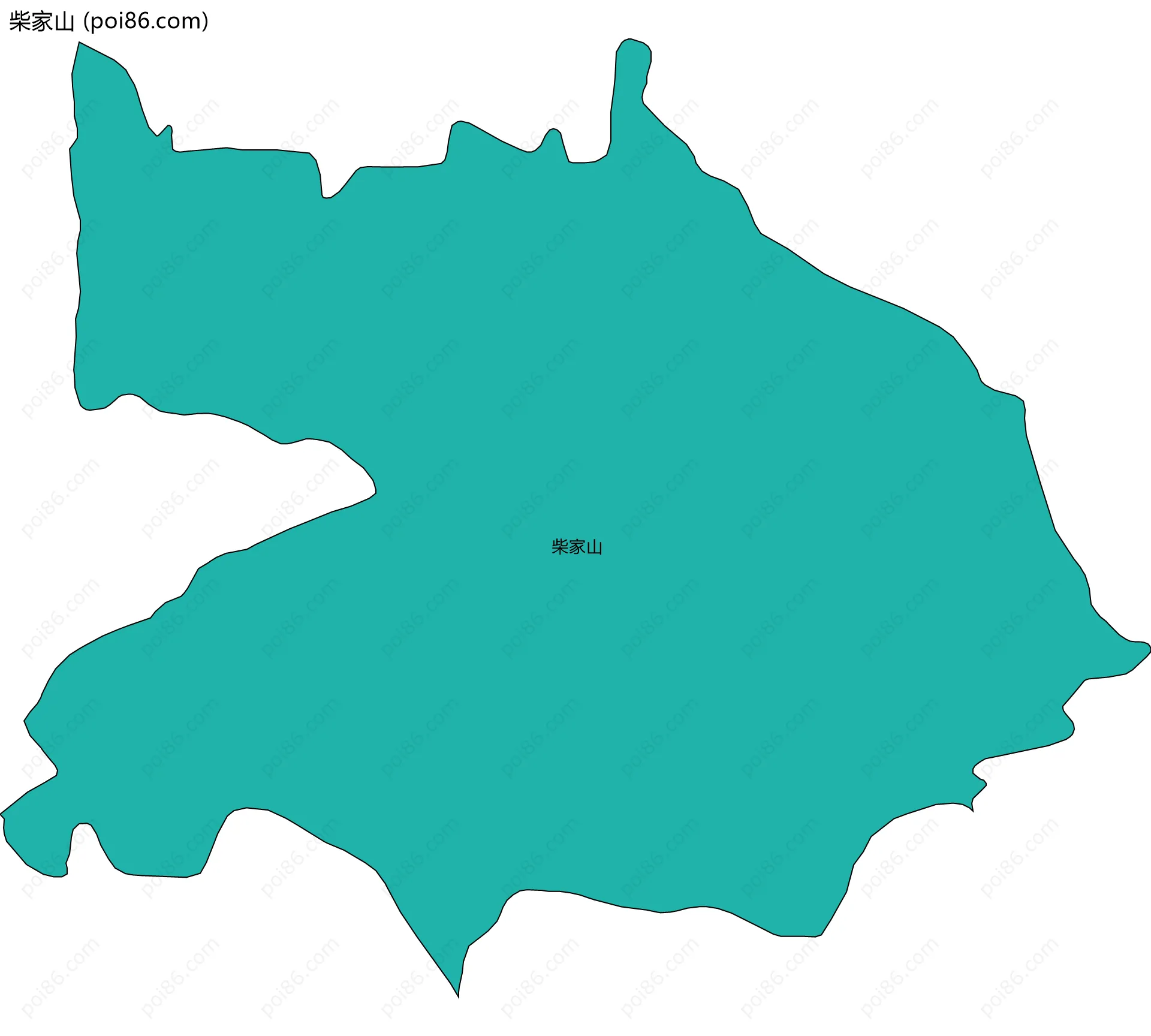 柴家山边界地图