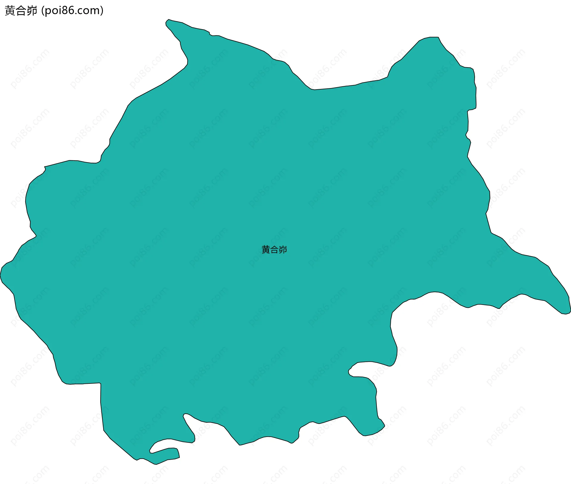 黄合峁边界地图