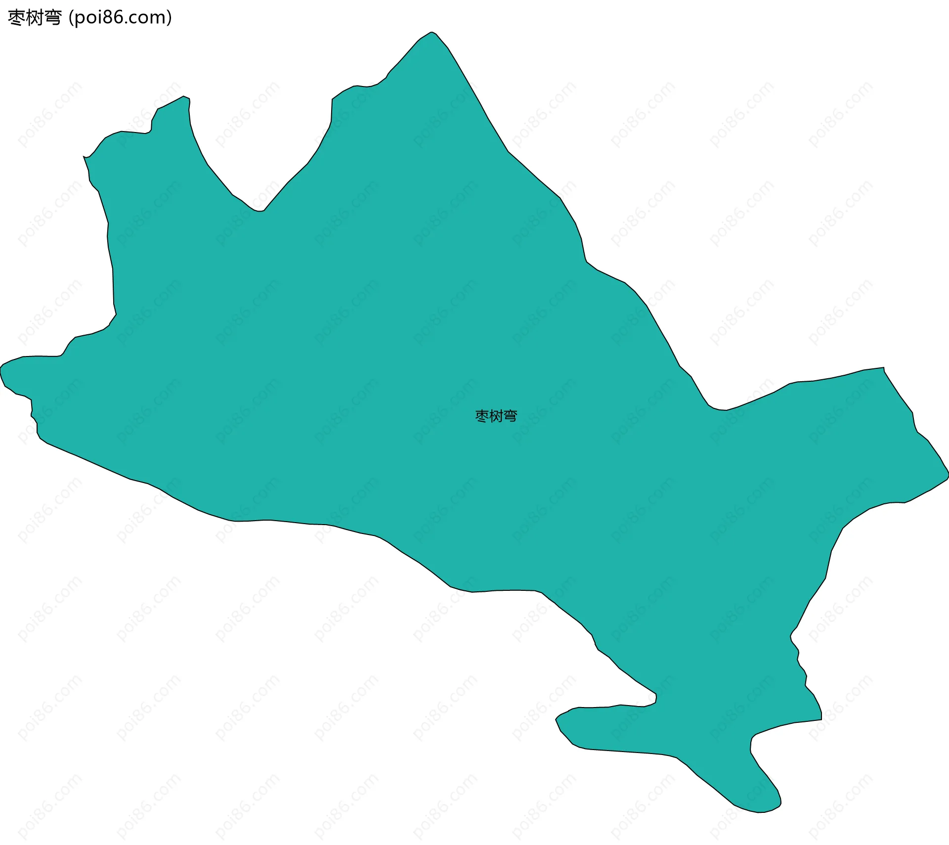 枣树弯边界地图