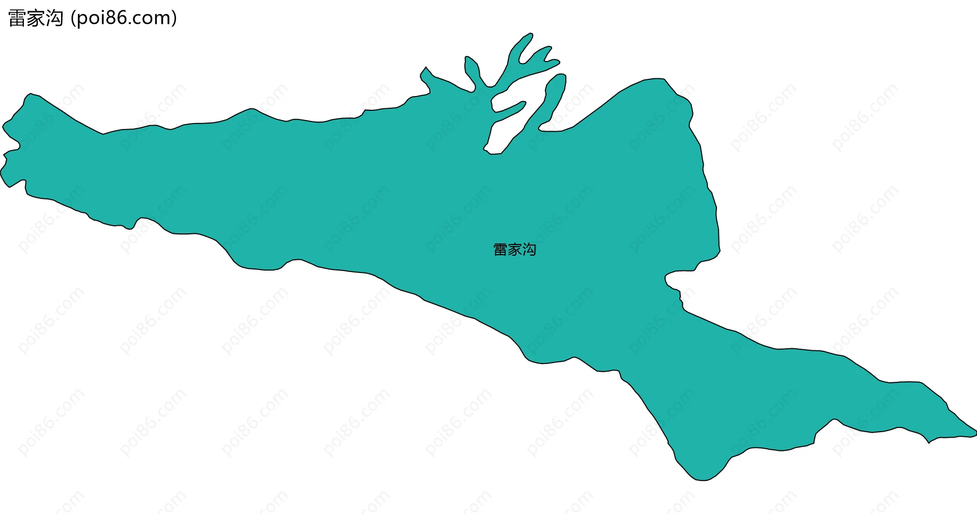 雷家沟边界地图