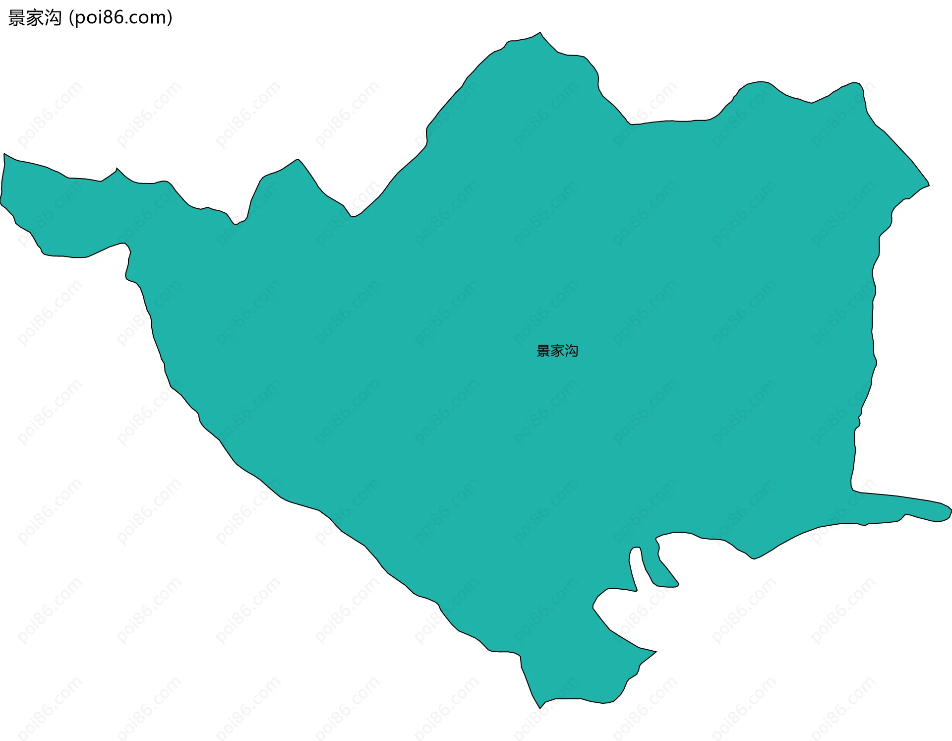景家沟边界地图
