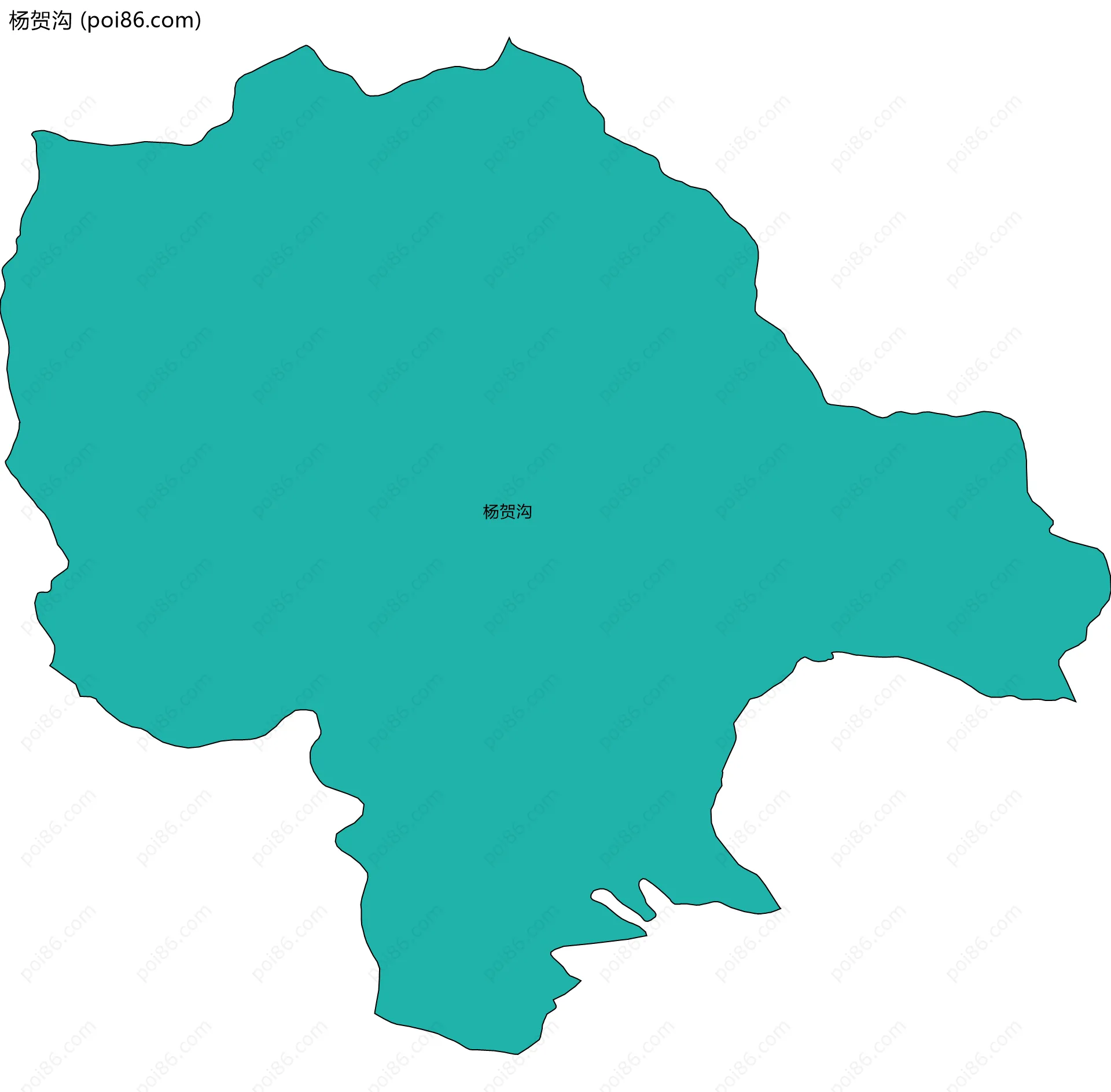 杨贺沟边界地图