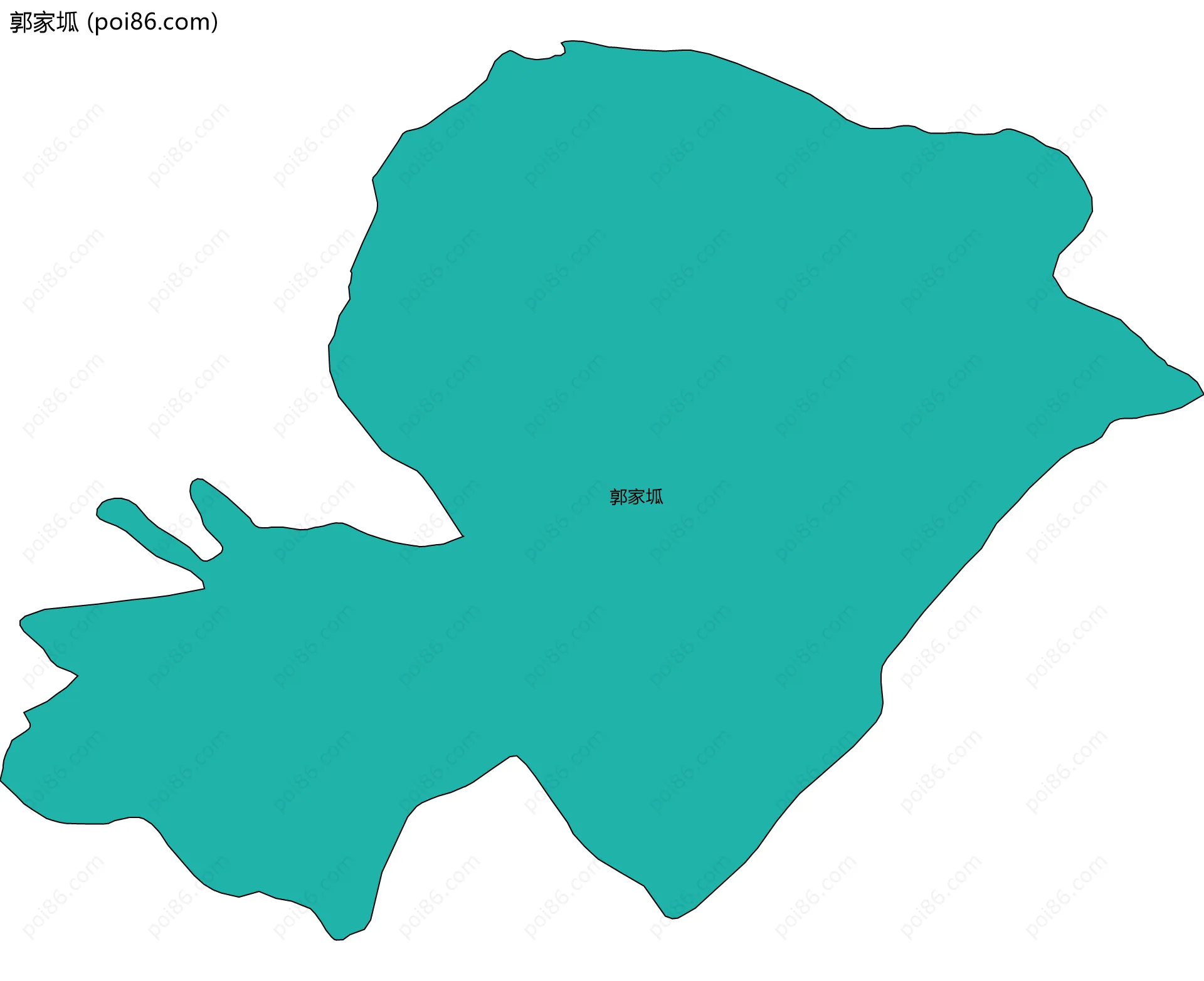 郭家坬边界地图